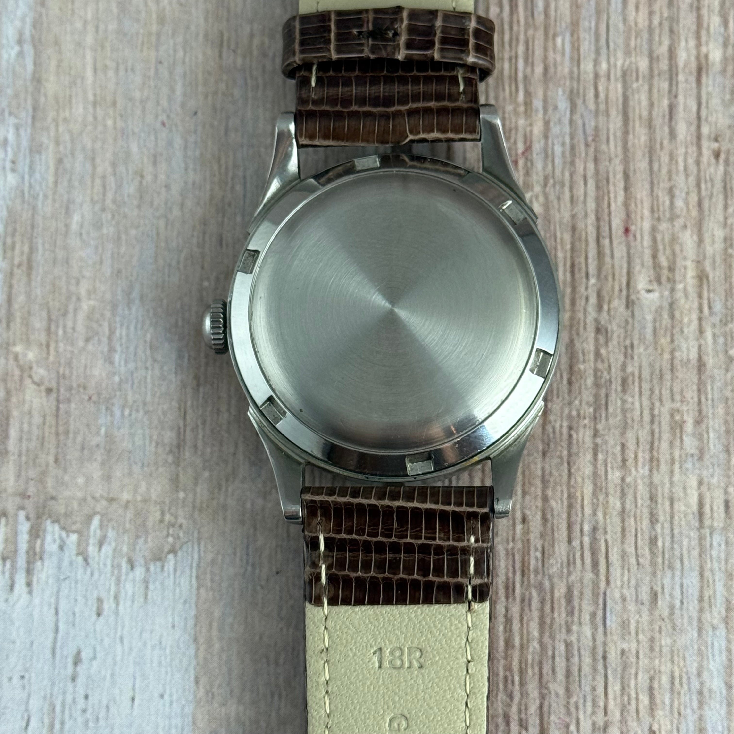 1950 Omega bumper automatic men’s Breguet dial wrist watch 33mm (2635-5)