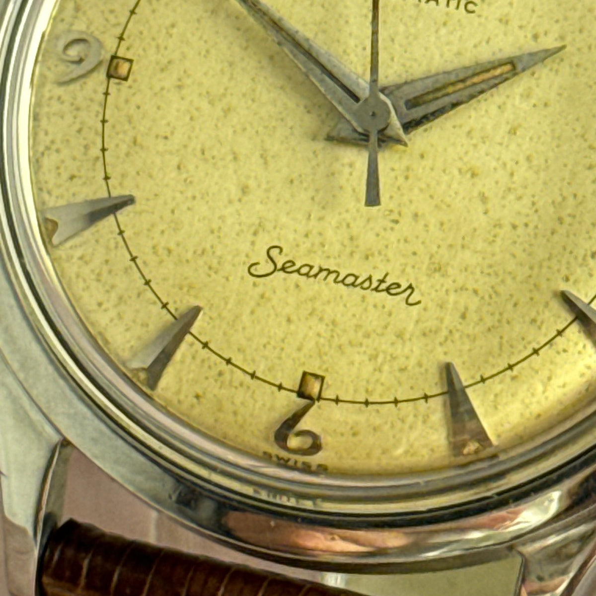 1952 Omega Seamaster ‘bumper’ automatic breguet dial men’s wrist watch