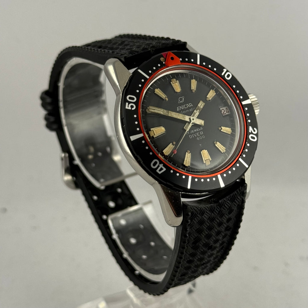 1960s Enicar Sherpa diver 600T men’s automatic wrist watch