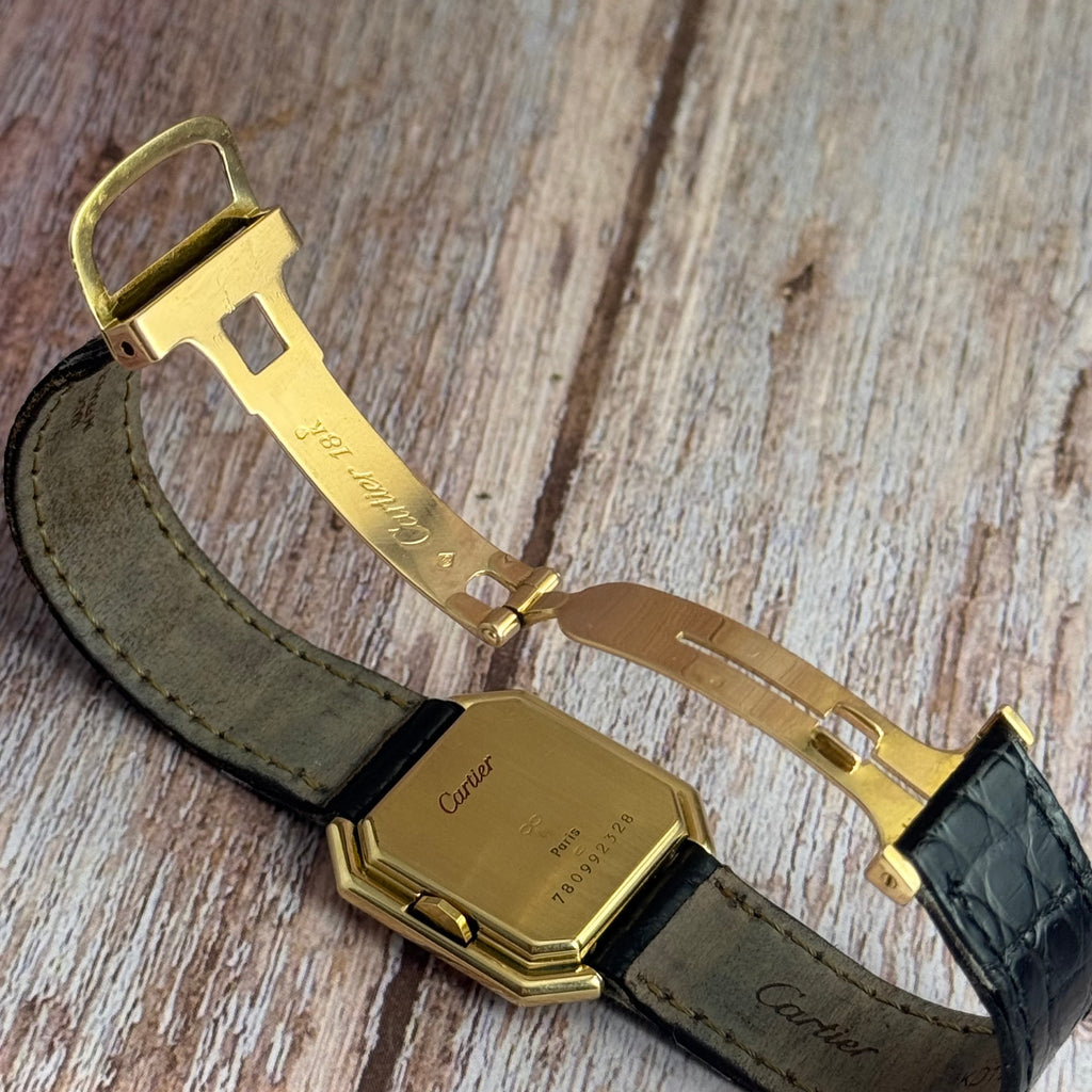 1990s Cartier Ceinture ladies 18ct yellow gold wrist watch (78099)
