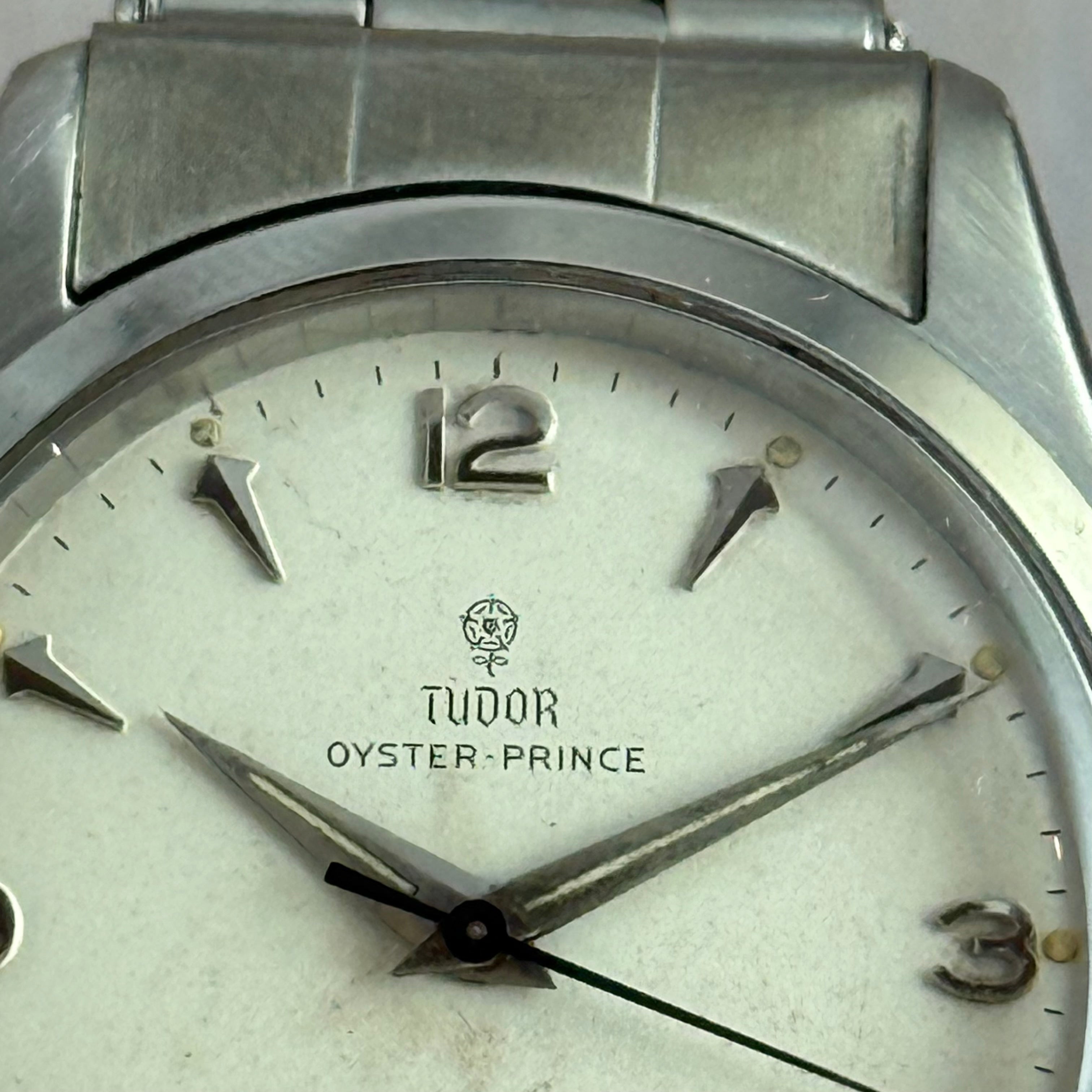 1956 Tudor oyster prince automatic explorer dial gents wrist watch 34mm (7909)