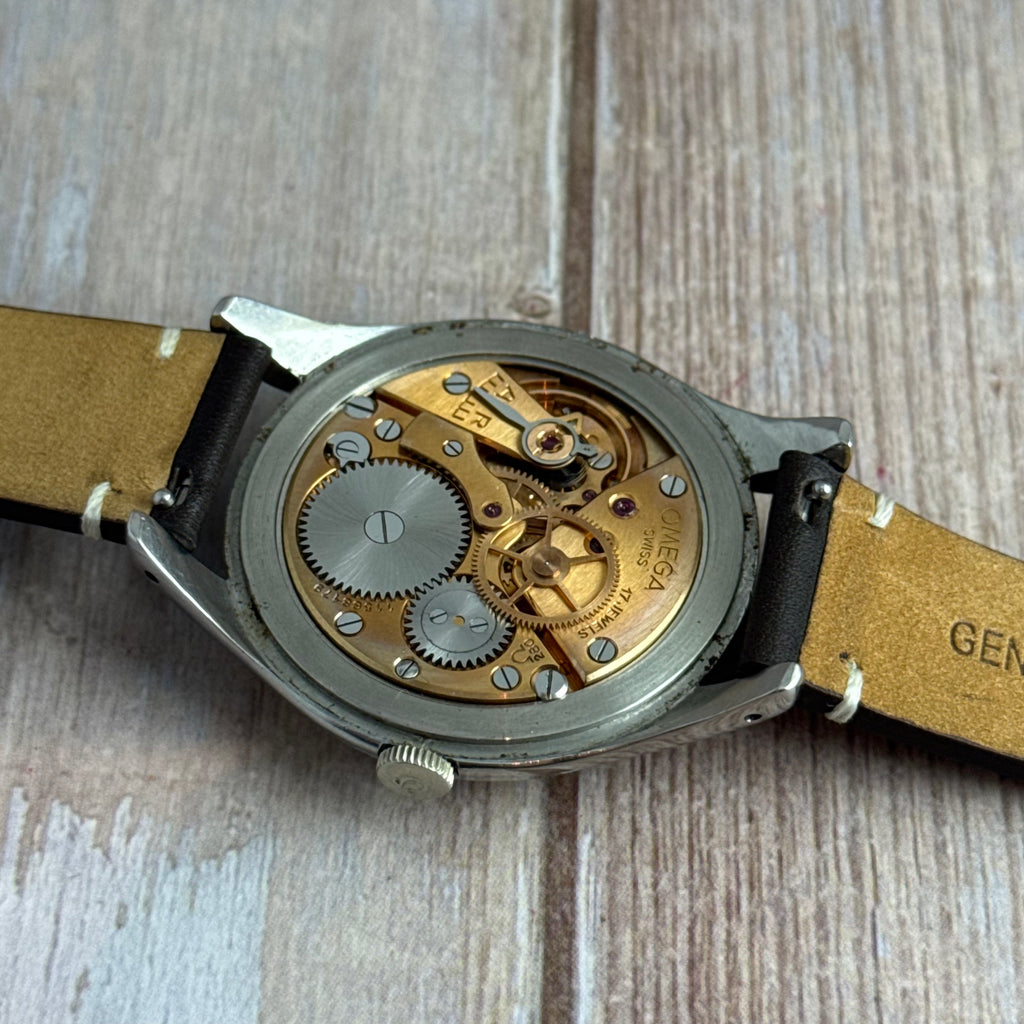1947 Omega JUMBO 38mm men’s Manual wind steel wrist watch (2506-2)