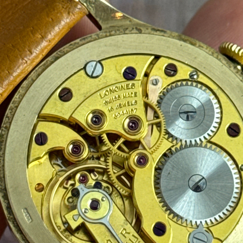 WW2 Longines C.O.S.D ‘gold Unicorn’ Men’s Military Issue Wrist Watch 34mm 9ct gold