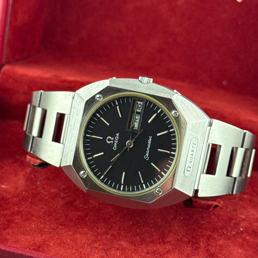 1970s Omega Seamaster Mariner men’s quartz steel wrist watch (196.0054)