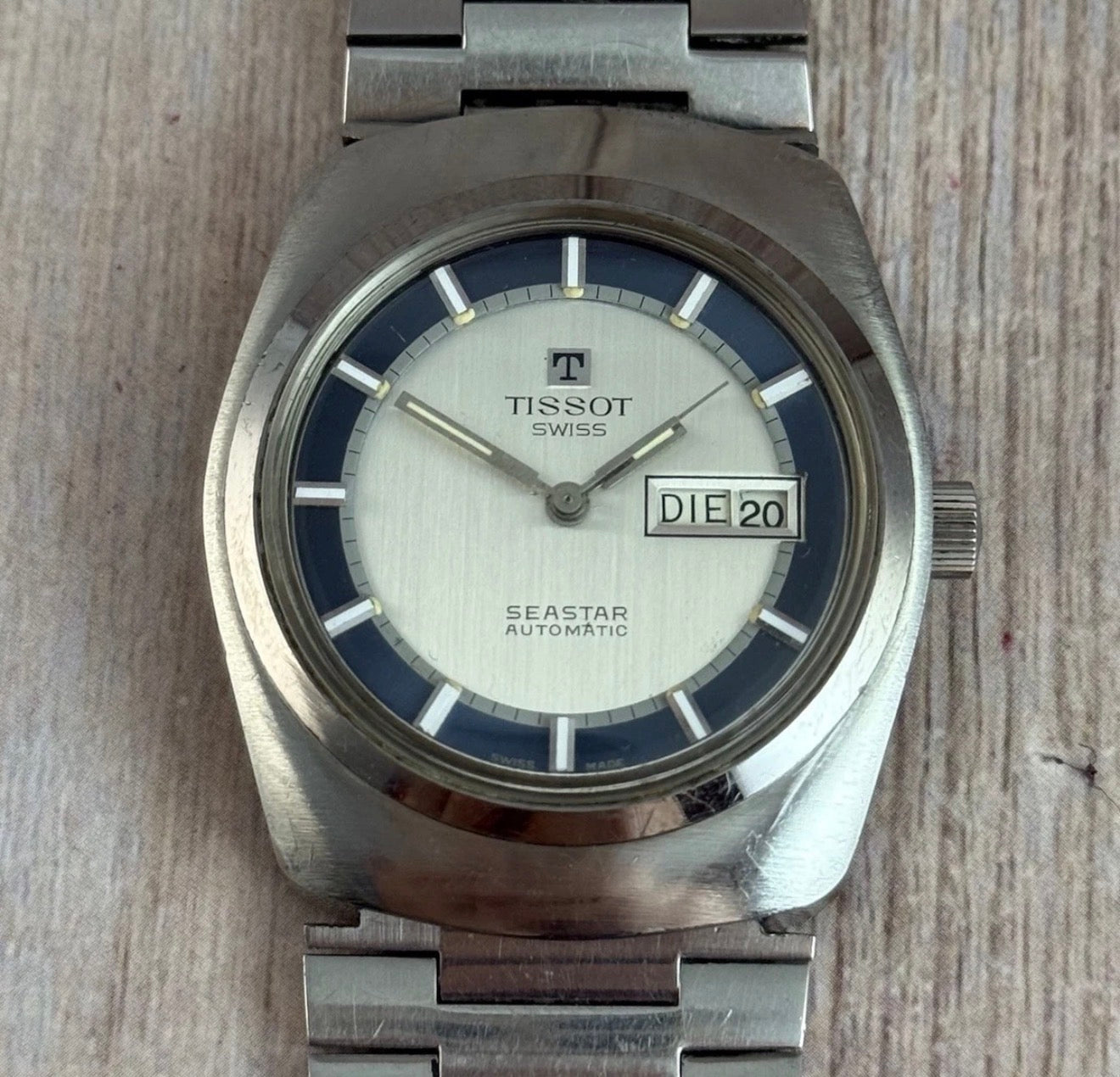 1970s Tissot Seastar ‘lobster’ Men’s Automatic Day-Date Wristwatch SERVICED