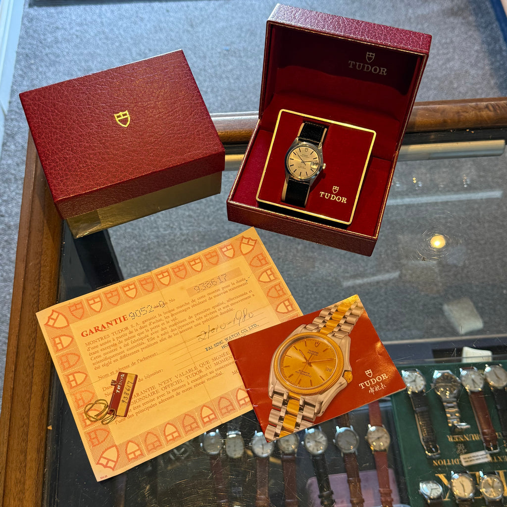 1980 Tudor Prince Oyster date gentlemen’s steel wrist watch automatic full collectors set