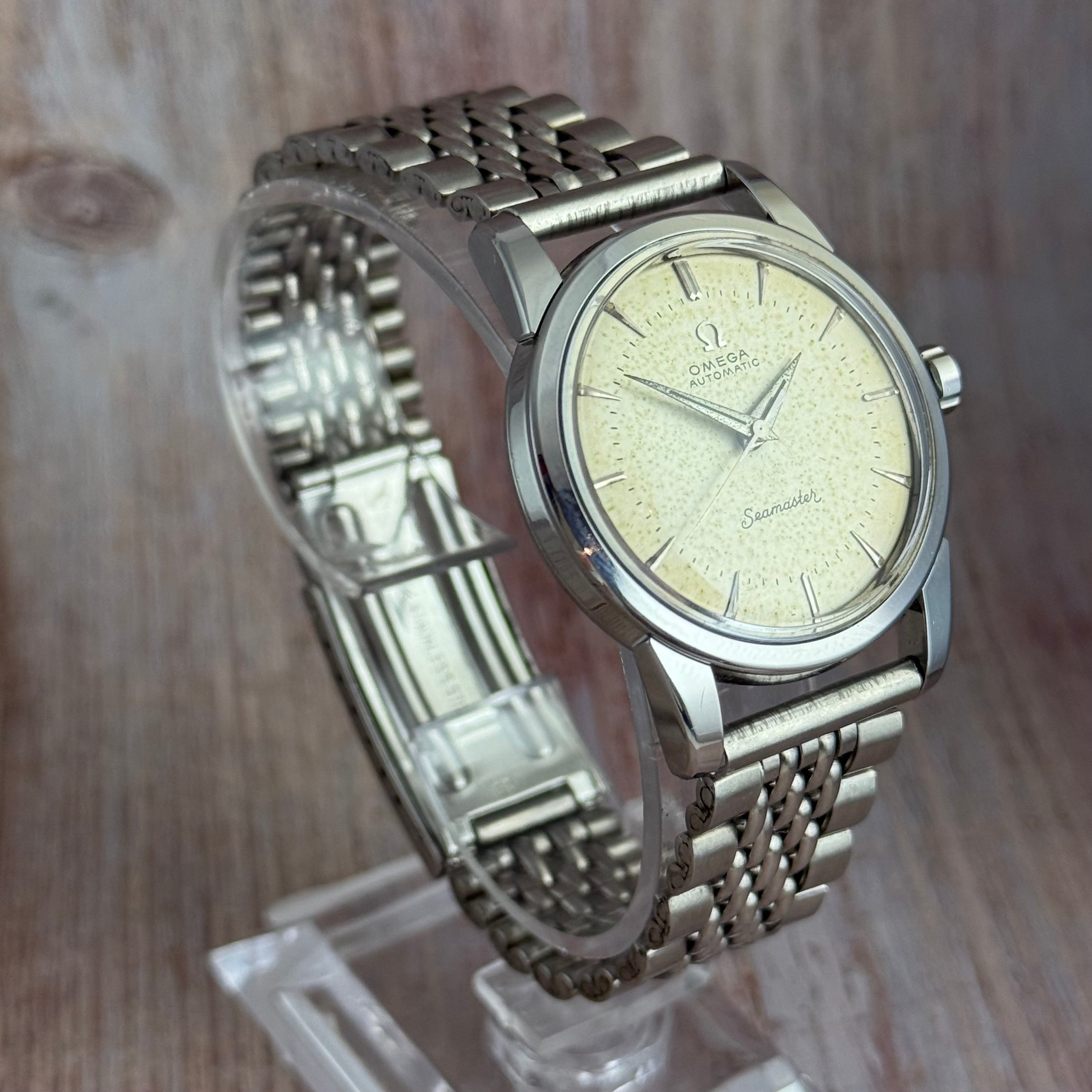 1958 Omega Seamaster automatic men’s steel wrist watch 34mm (2846-8SC)