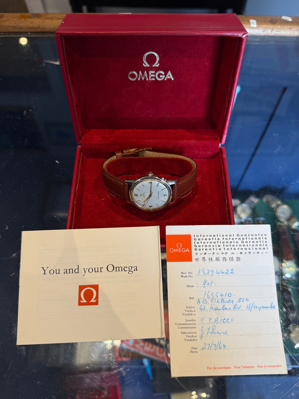 1961 Omega Seamaster 9ct Solid Gold Men’s Automatic Wrist Watch Box,Papers 35mm