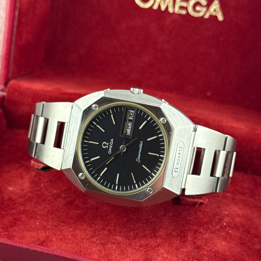 1970s Omega Seamaster Mariner men’s quartz steel wrist watch (196.0054)