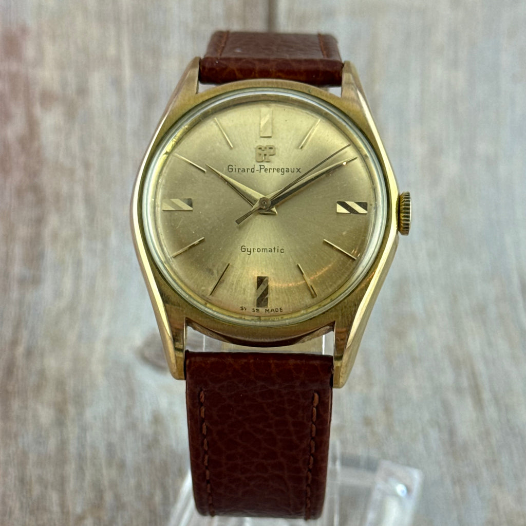 1960s Girard Perregaux Gyromatic men’s automatic gold plated wrist watch