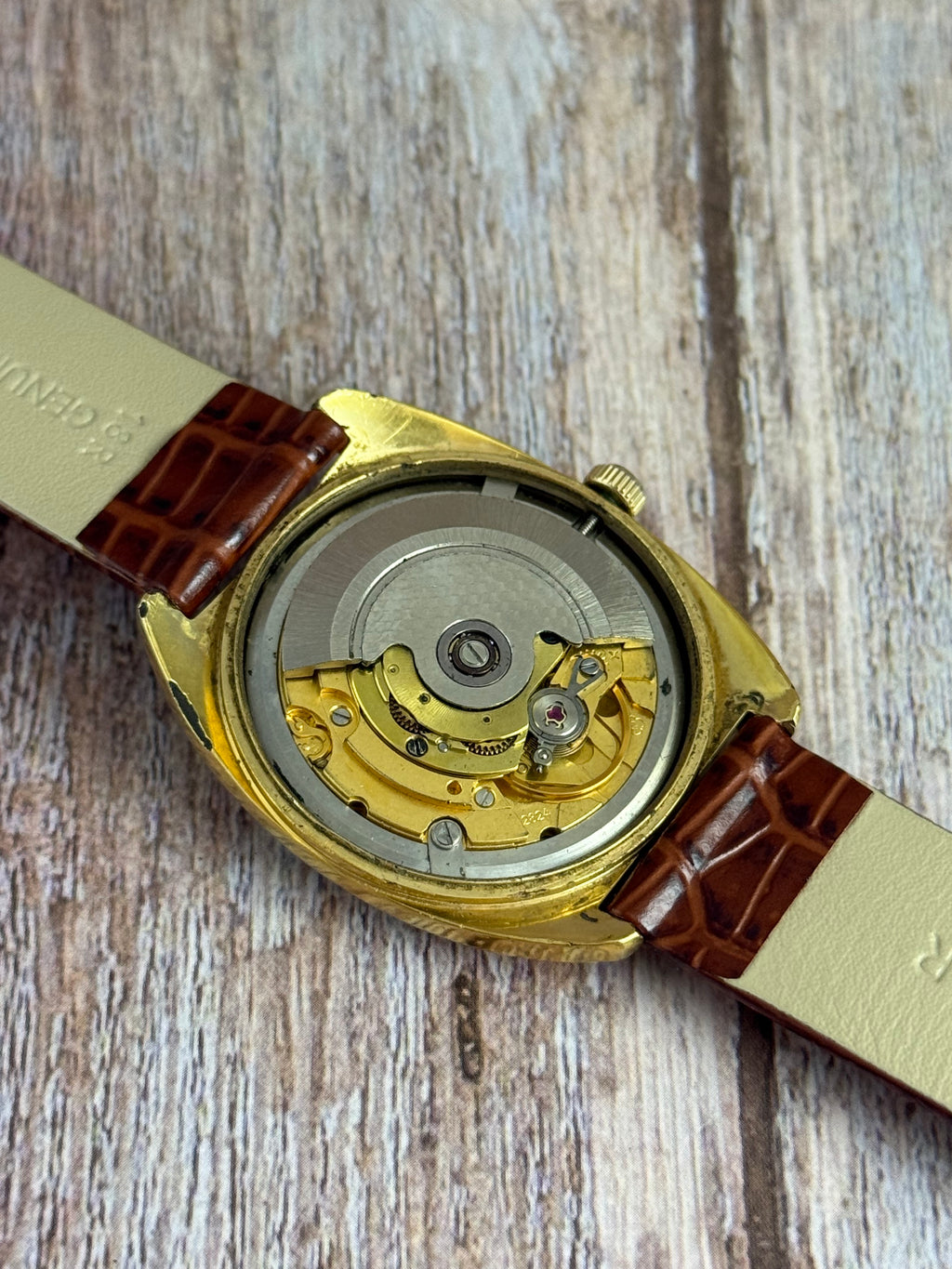 1970s Favre Leuba Daymatic Men’s Tv Case Wrist watch GP 35mm