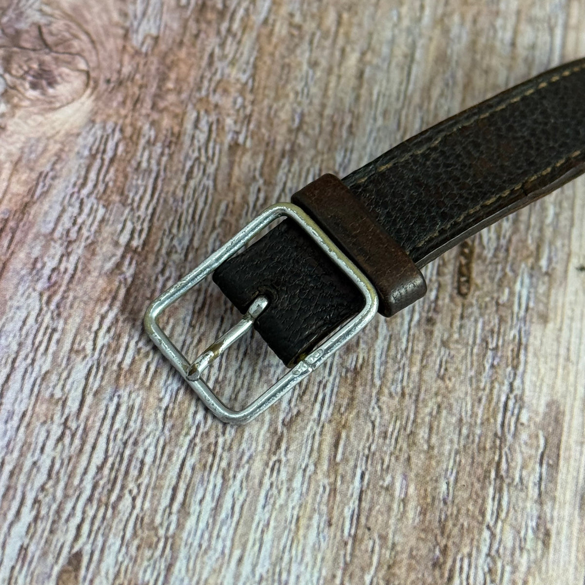 1910s Waltham Officers Trench wrist watch .925 solid silver case military style