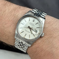 1983 Rolex Datejust 36 men’s steel wrist watch w box and papers (16030)