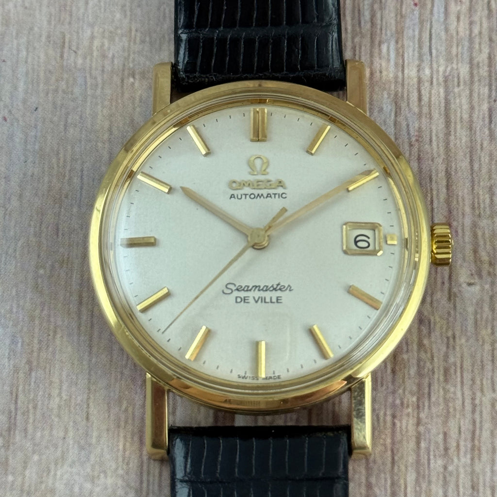 18ct solid Gold Omega Seamaster De Ville Automatic Men’s Watch C1963 35mm (166.025)