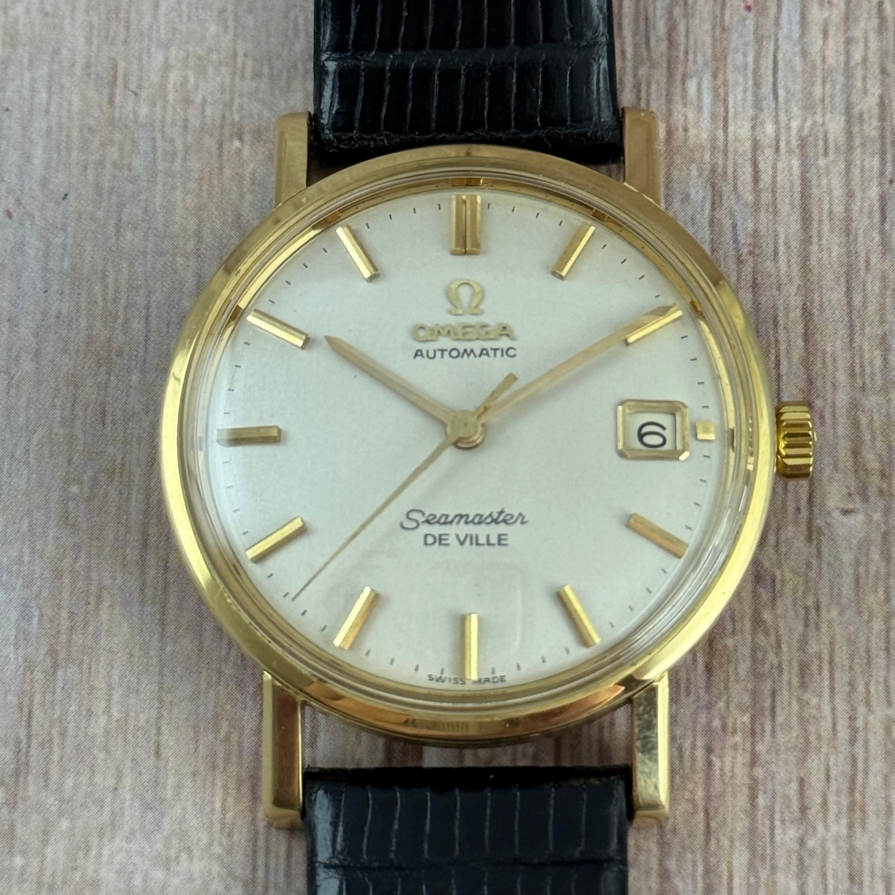 18ct solid Gold Omega Seamaster De Ville Automatic Men’s Watch C1963 35mm (166.025)