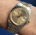 1978 Rolex Datejust 36 Bronze Ghost Dial Men’s Watch Gold & Steel Two Tone 1601