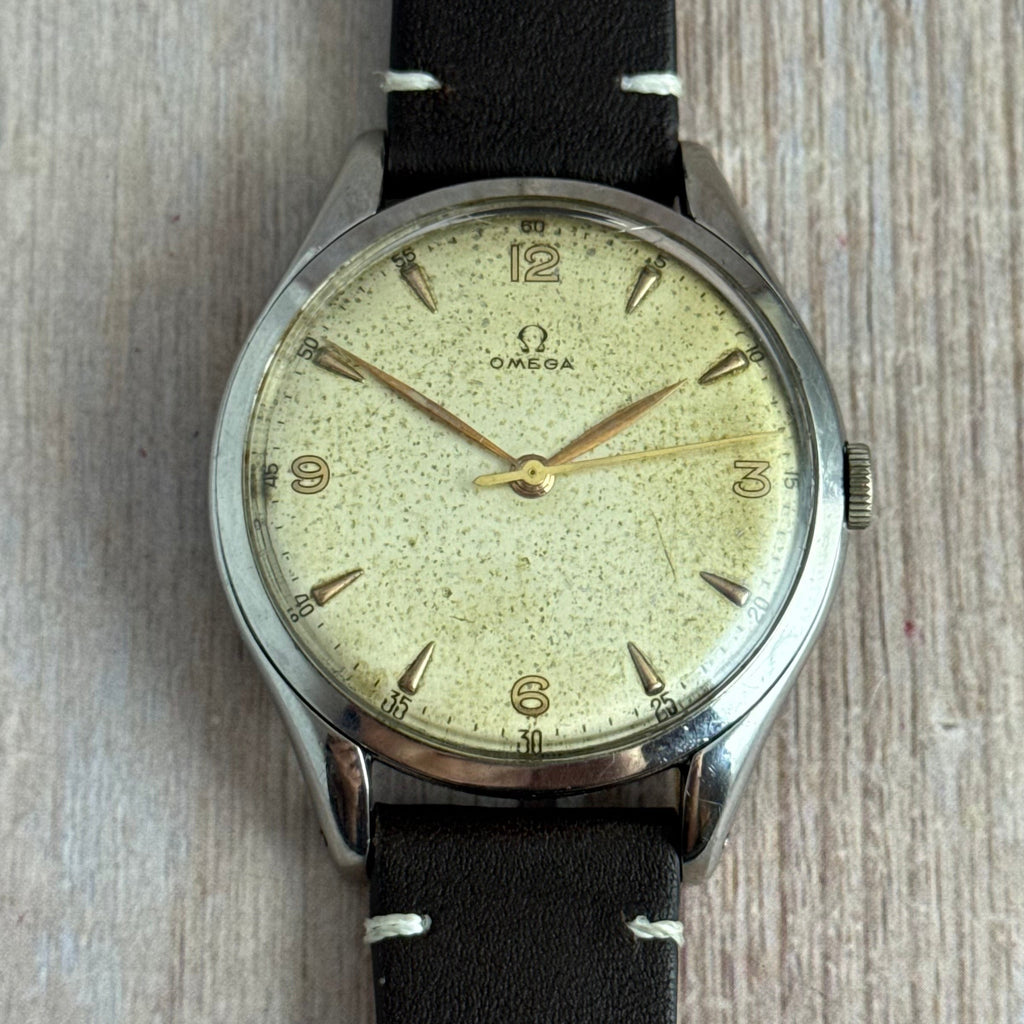 1947 Omega JUMBO 38mm men’s Manual wind steel wrist watch (2506-2)