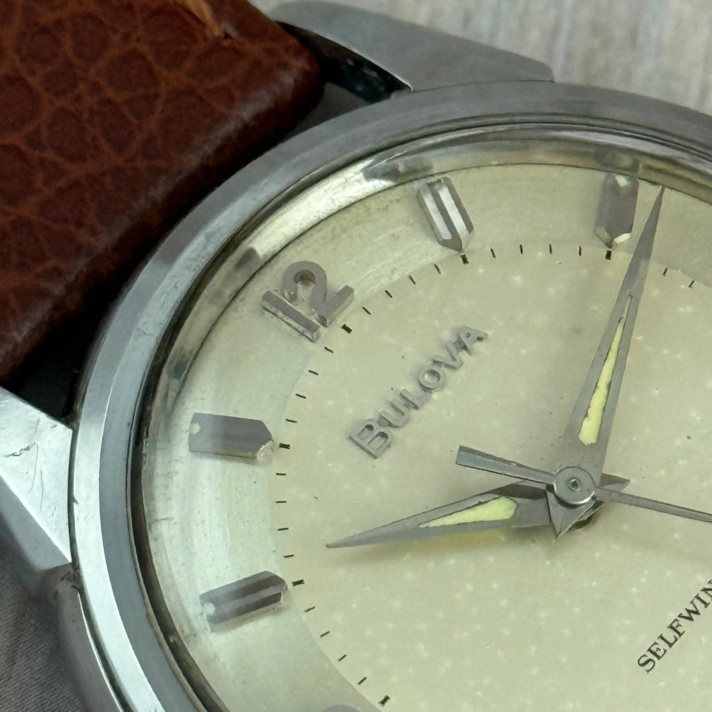 1963 BULOVA ‘Jet Clipper’ men's automatic watch 11AFAC Two-tone dial vintage