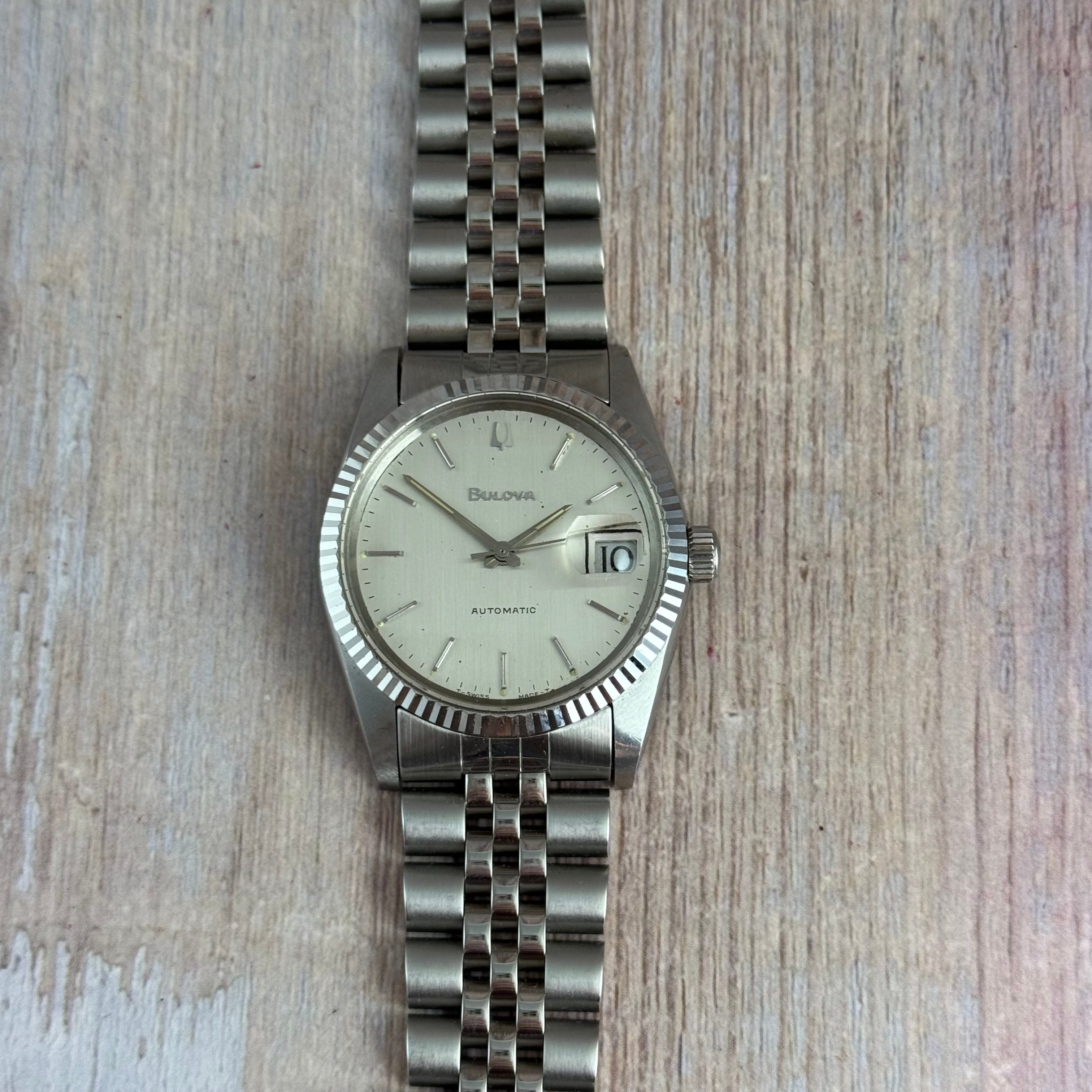 1979 Bulova ‘Datejust’ men’s automatic wrist watch 37mm Royal Oak era