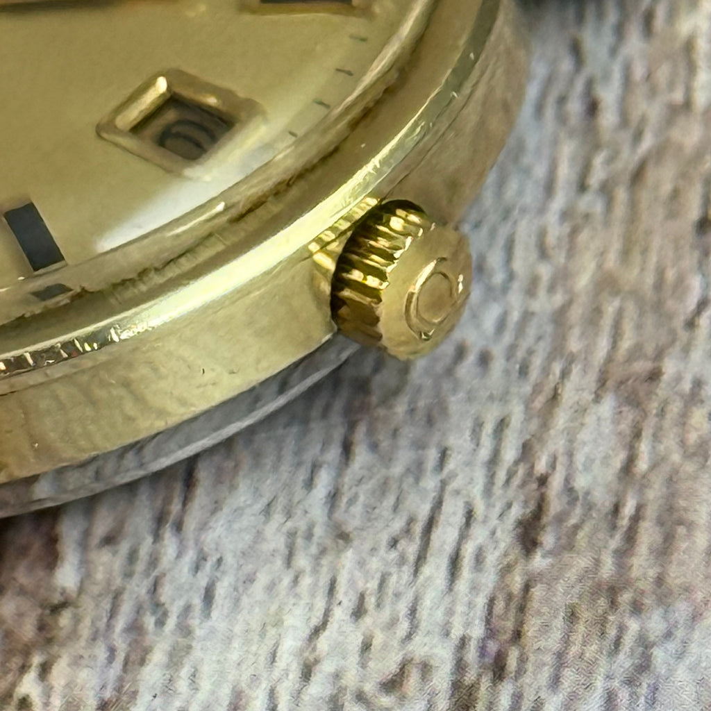 1970 Omega Constellation automatic chronometer gold plated men’s watch quickset