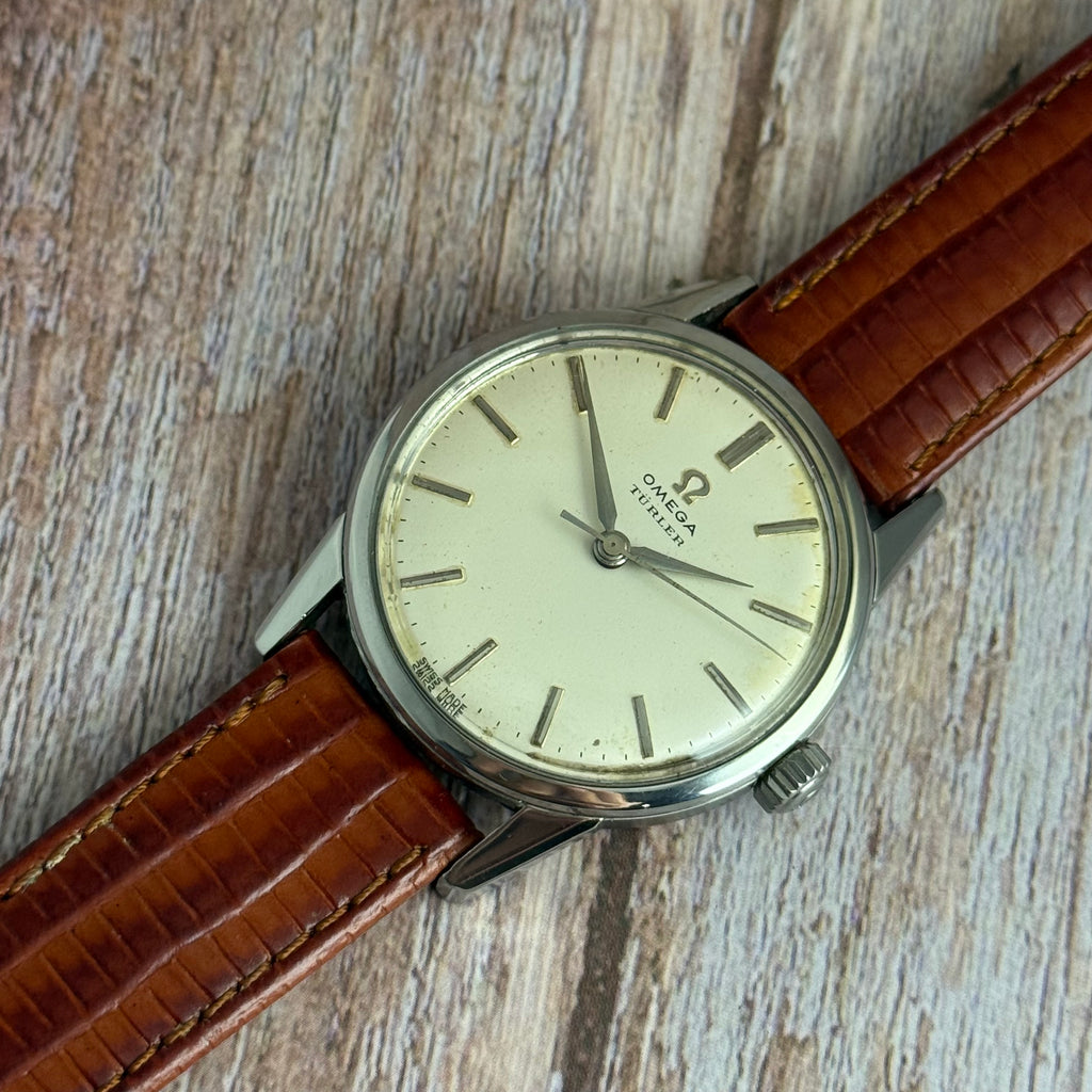 1961 Omega Seamaster Türler men’s manual wind wrist watch steel