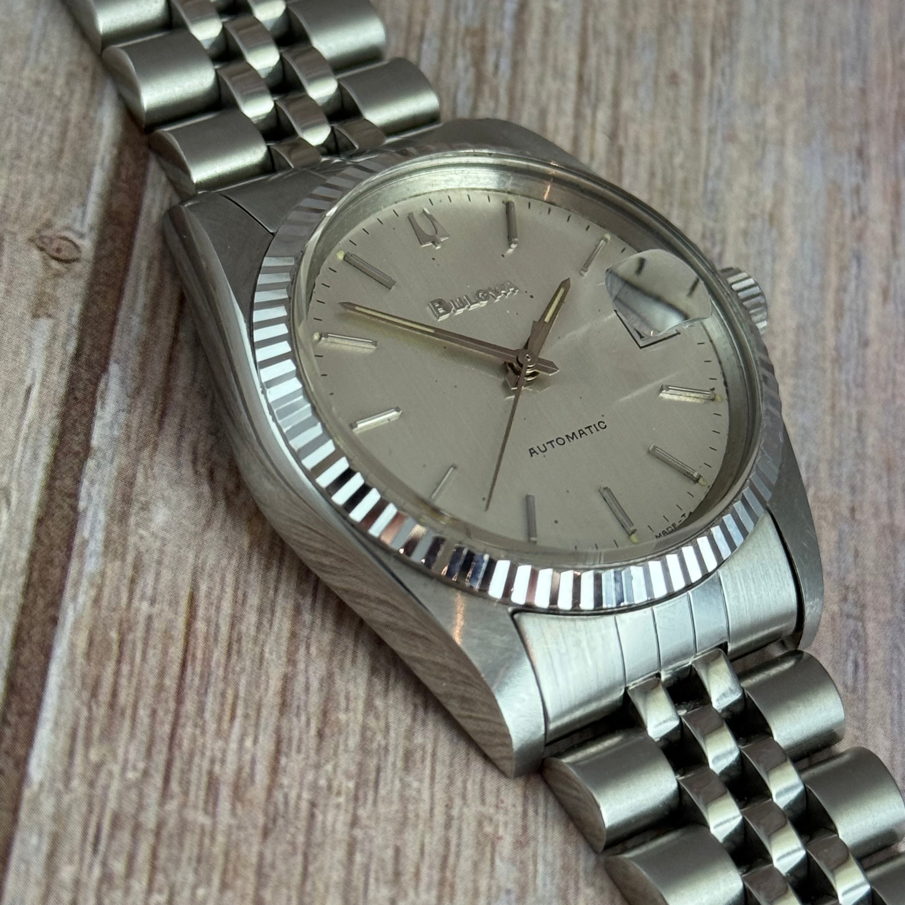 1979 Bulova ‘Datejust’ men’s automatic wrist watch 37mm Royal Oak era