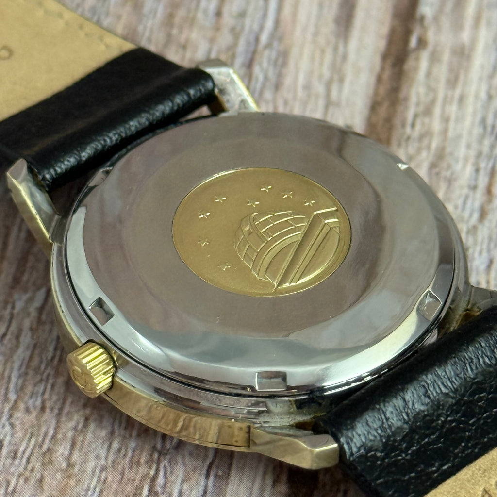 1970 Omega Constellation automatic chronometer gold plated men’s watch quickset