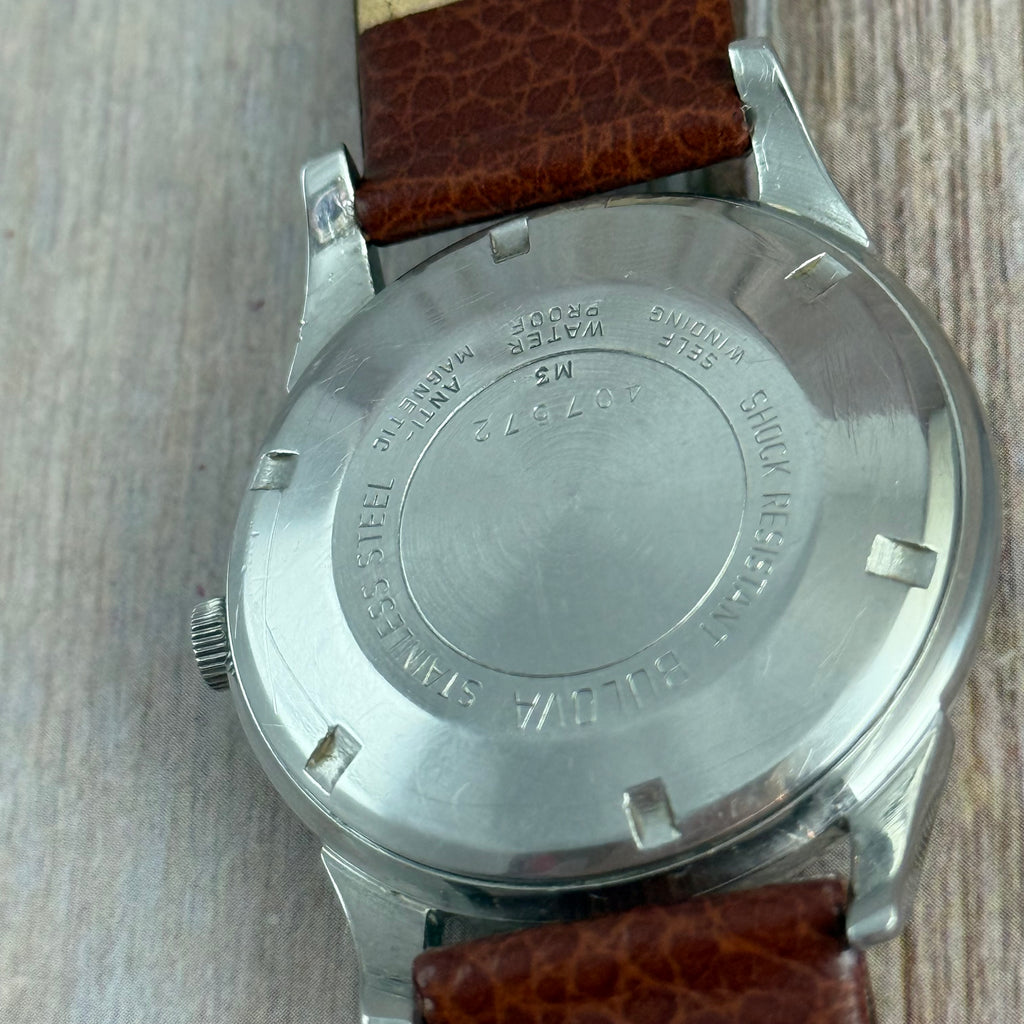 1963 BULOVA ‘Jet Clipper’ men's automatic watch 11AFAC Two-tone dial vintage