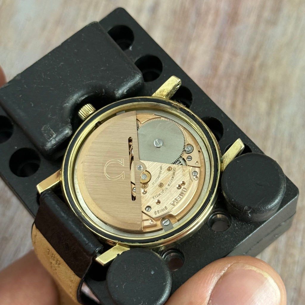 Vintage Omega Seamaster automatic men’s day-date wrist watch gold plated SERVICED