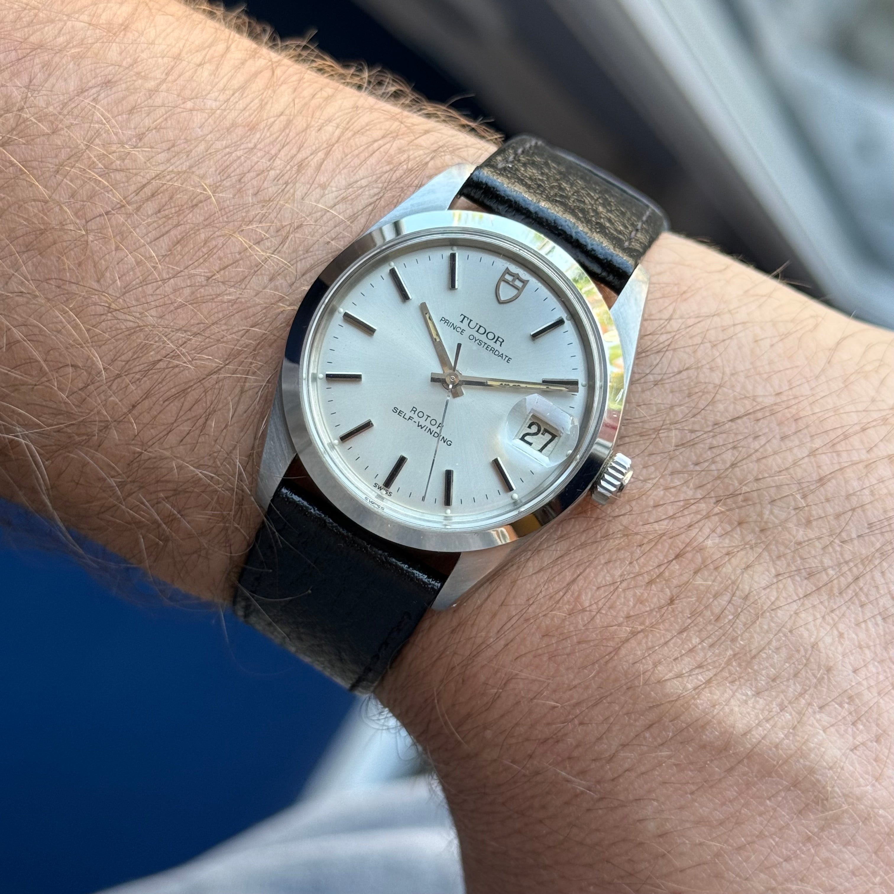 1980 Tudor Prince Oyster date gentlemen’s steel wrist watch automatic full collectors set