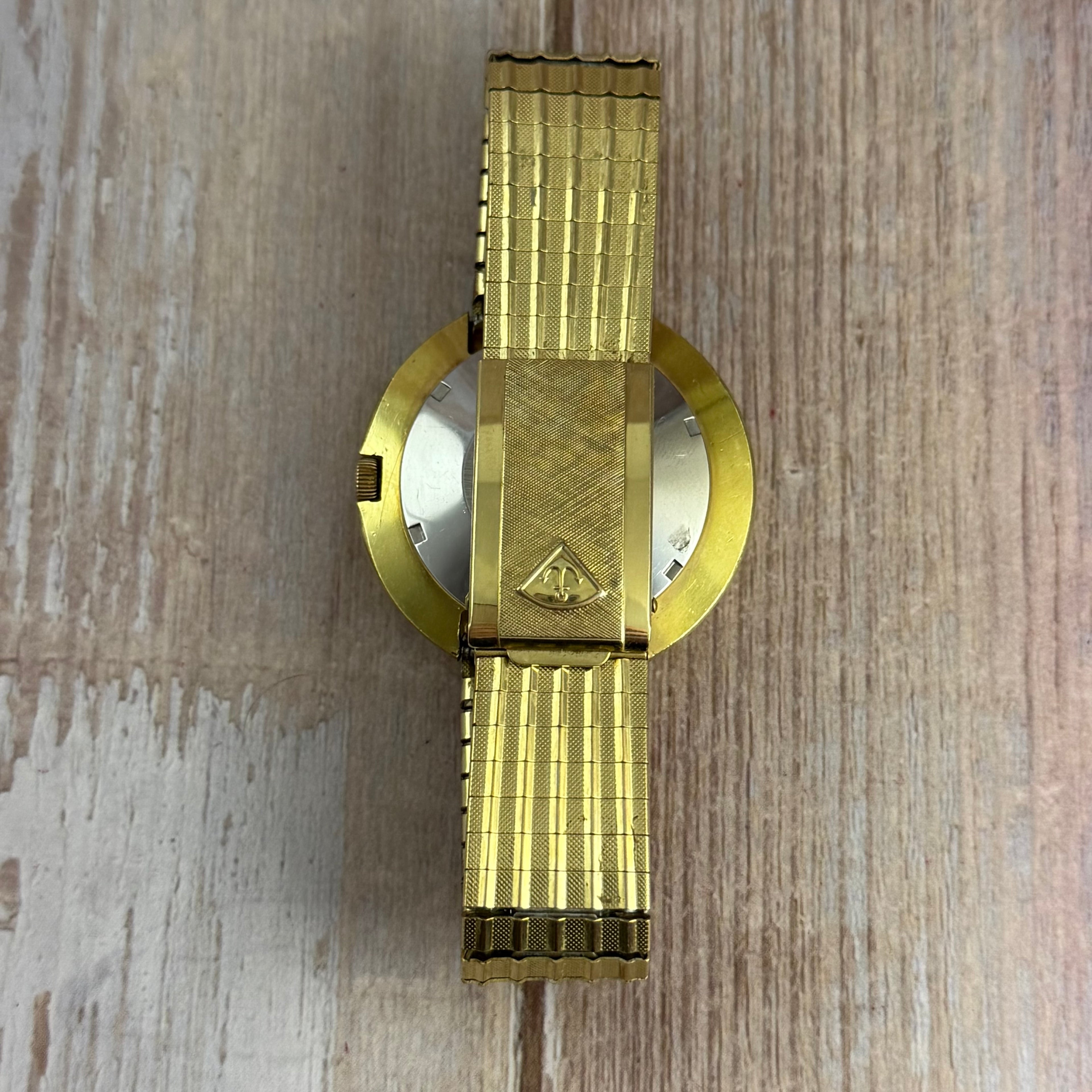 Space age ROTARY UFO men’s automatic divers watch 40mm gold plated