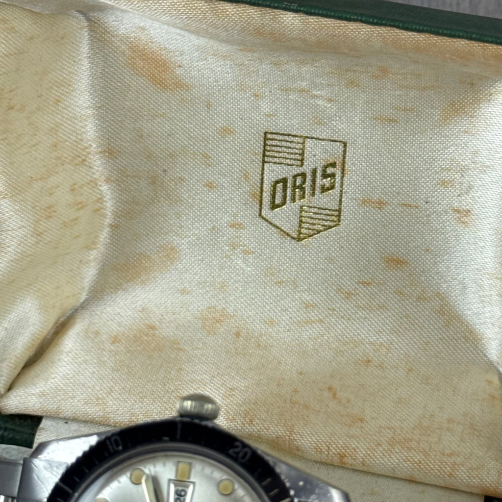 1960s Oris Super “sixty five” silver dial men’s divers watch boxed