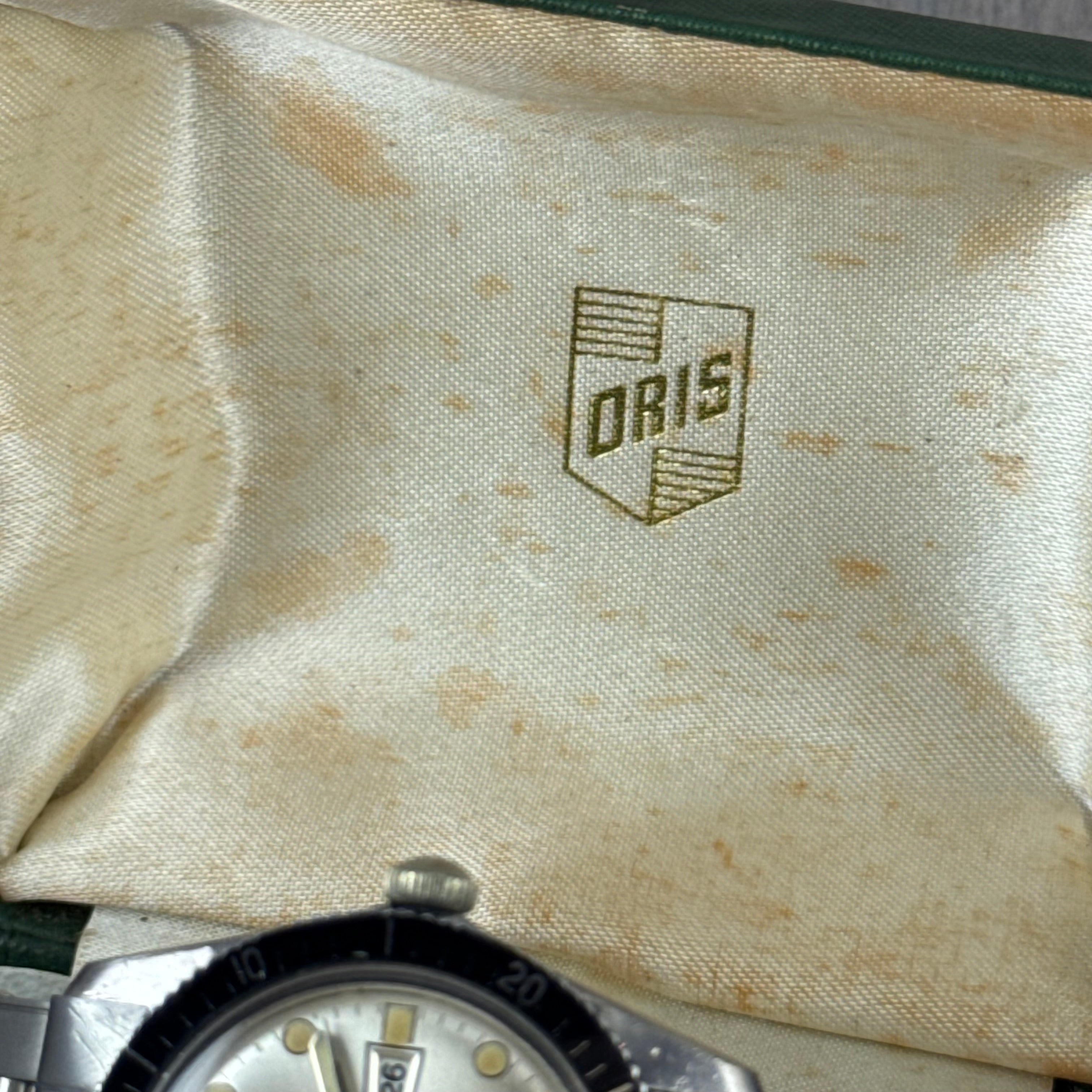 1960s Oris Super “sixty five” silver dial men’s divers watch boxed