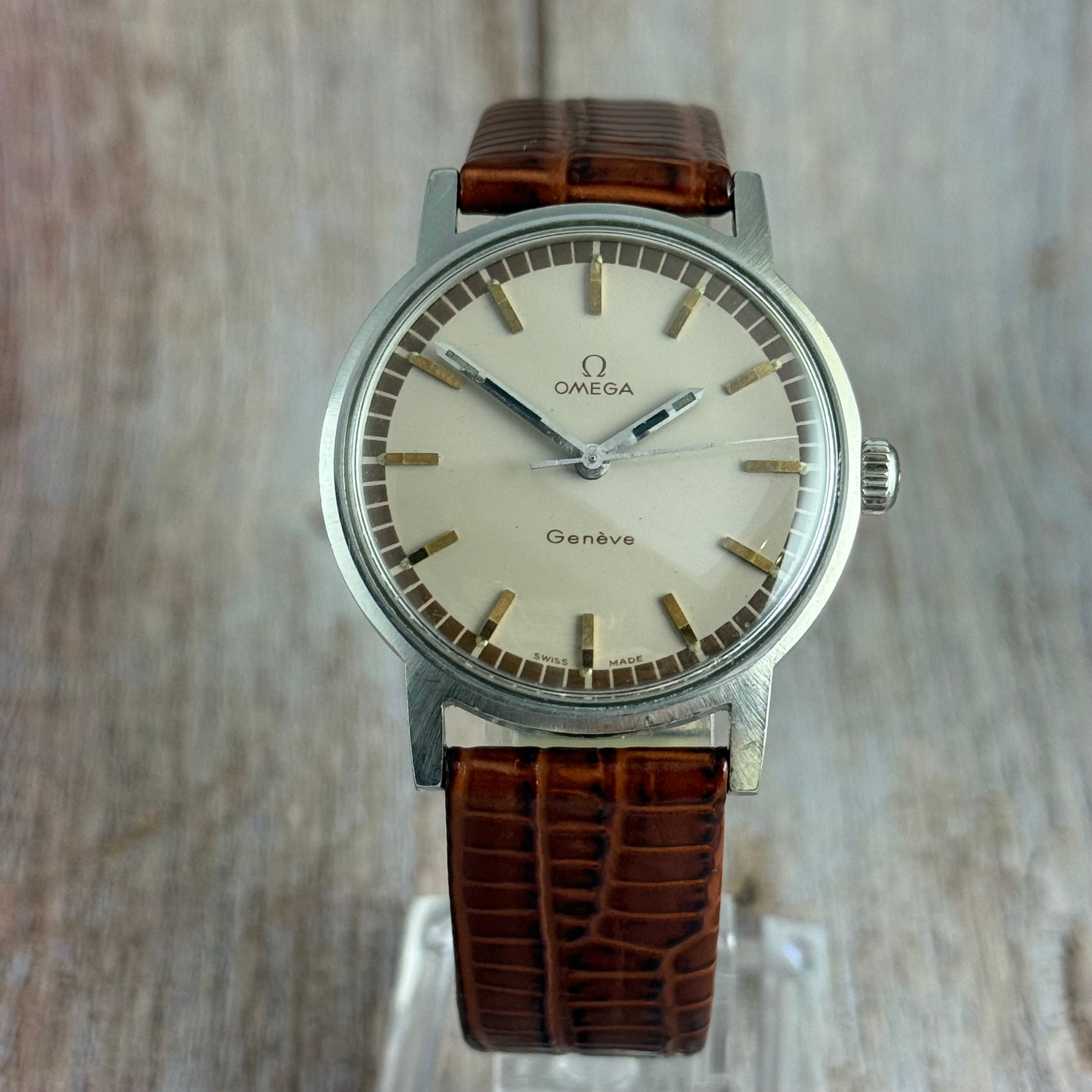 1970 Omega Genève men’s Manual wind wrist watch 35mm (135.070)