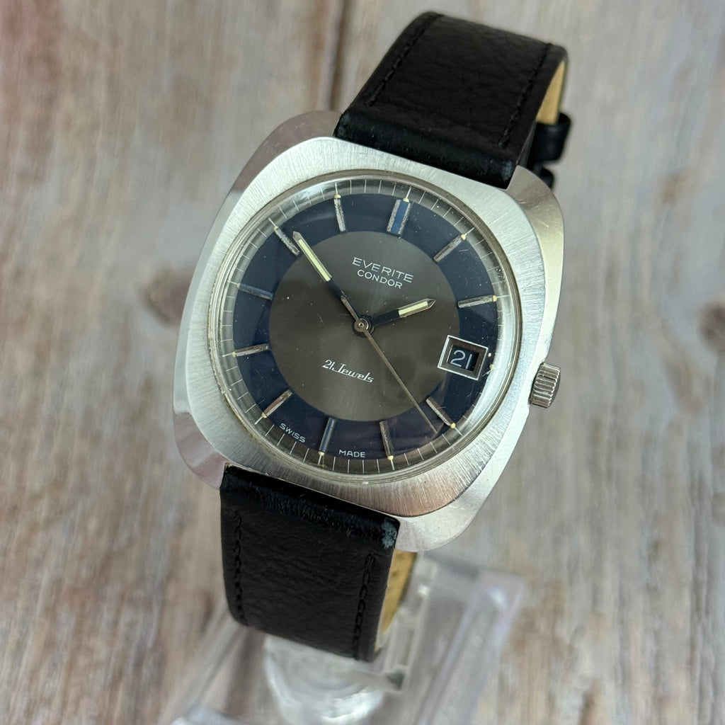 1970s Everite Condor gents manual wind UFO case wrist watch