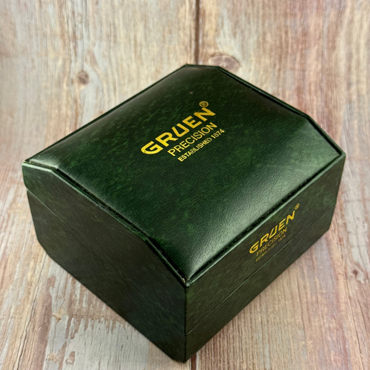 1950s Gruen Precision autowind ‘bumper’ automatic men’s wrist watch boxed 34mm