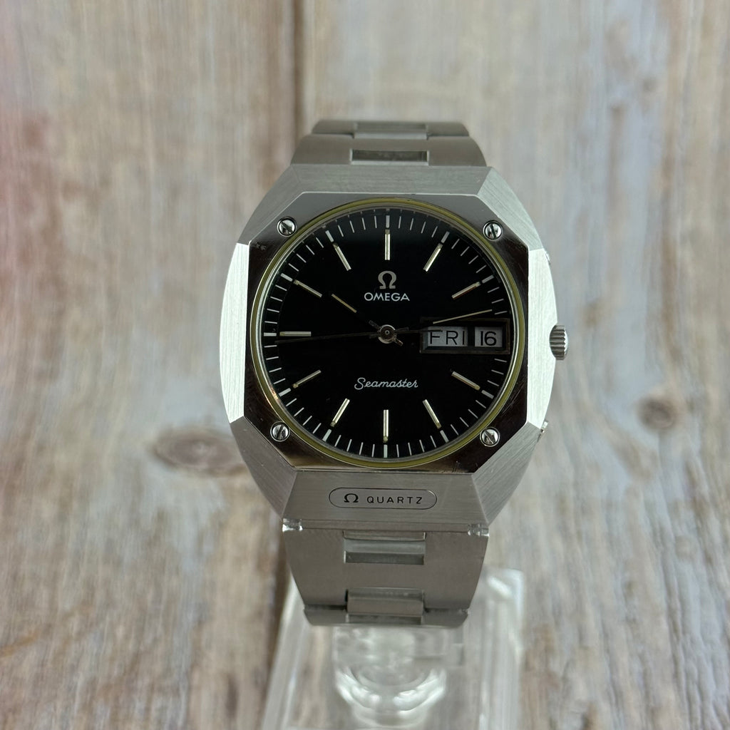 1970s Omega Seamaster Mariner men’s quartz steel wrist watch (196.0054)