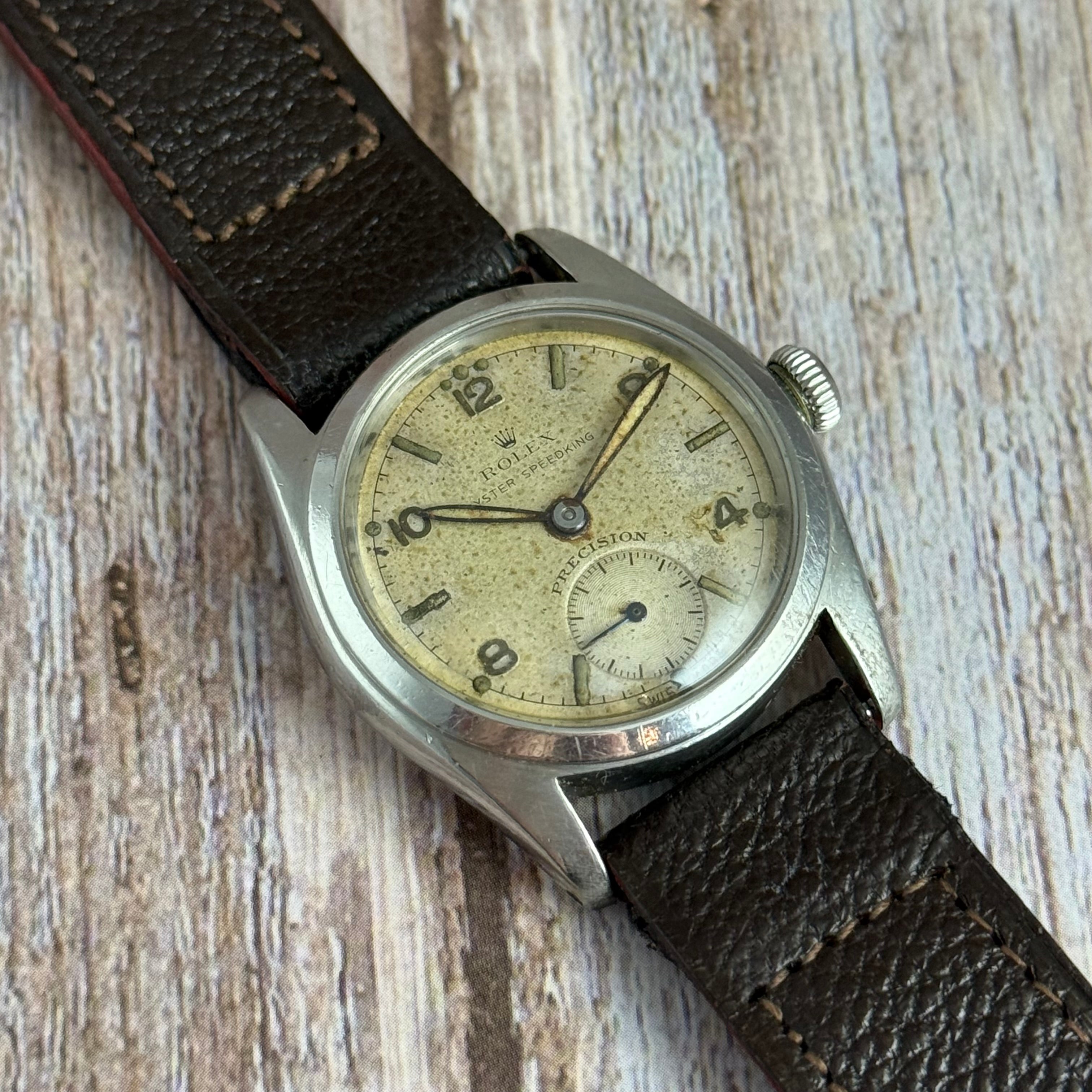 1948 Rolex Oyster SpeedKing Gents Ref 5056 Vintage Watch 30mm Serviced