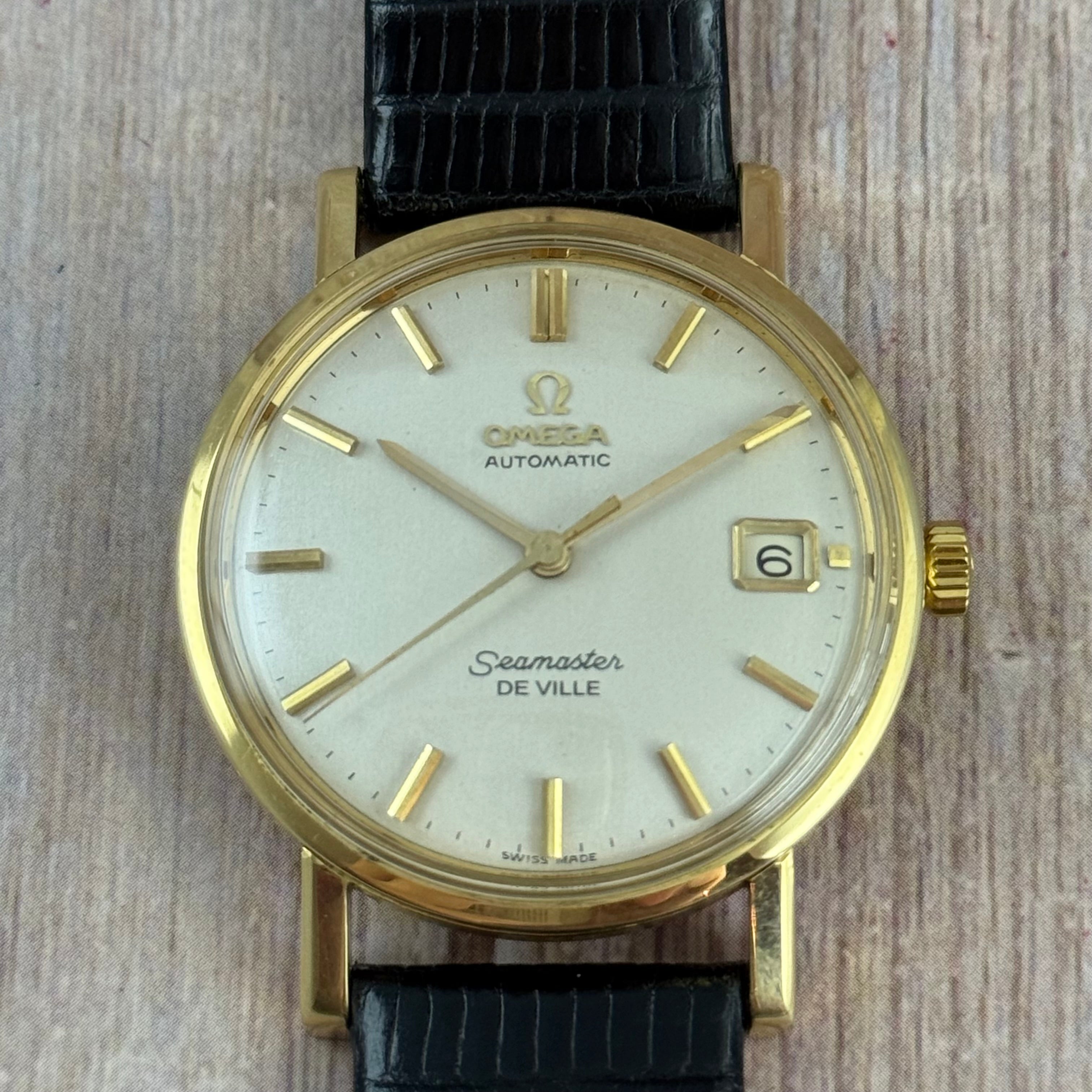 18ct solid Gold Omega Seamaster De Ville Automatic Men’s Watch C1963 35mm (166.025)