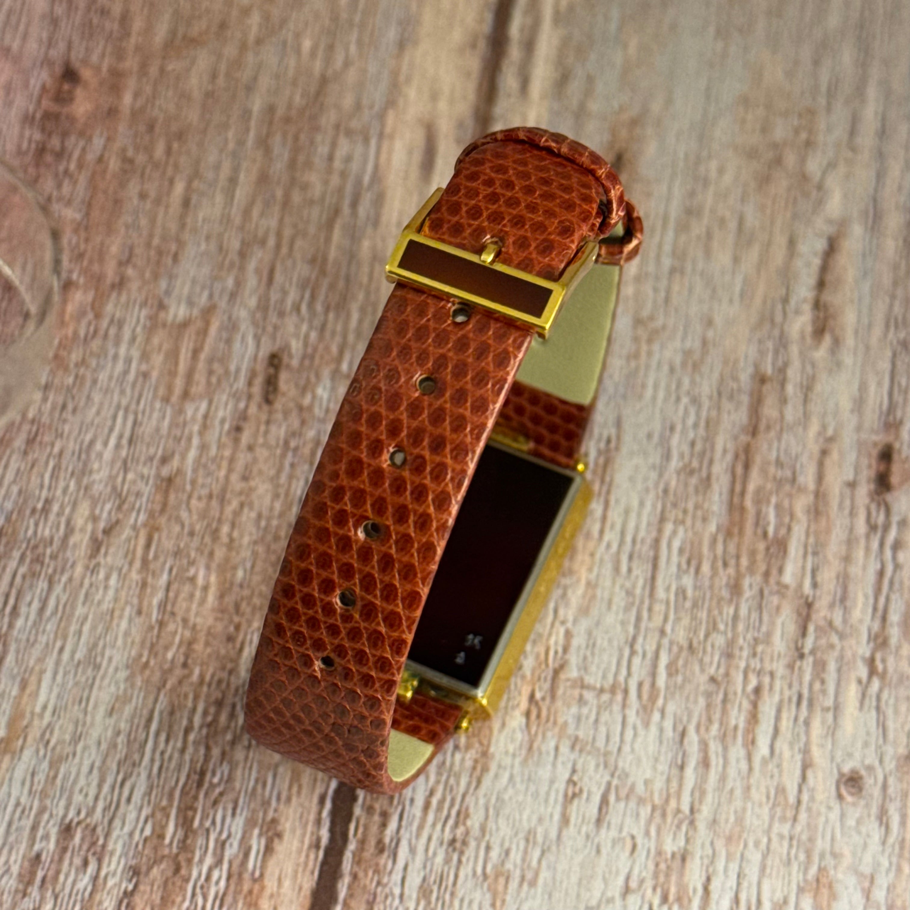 1980s S T Dupont Chinese Lacquer Quartz Oversized Tank Mens Watch