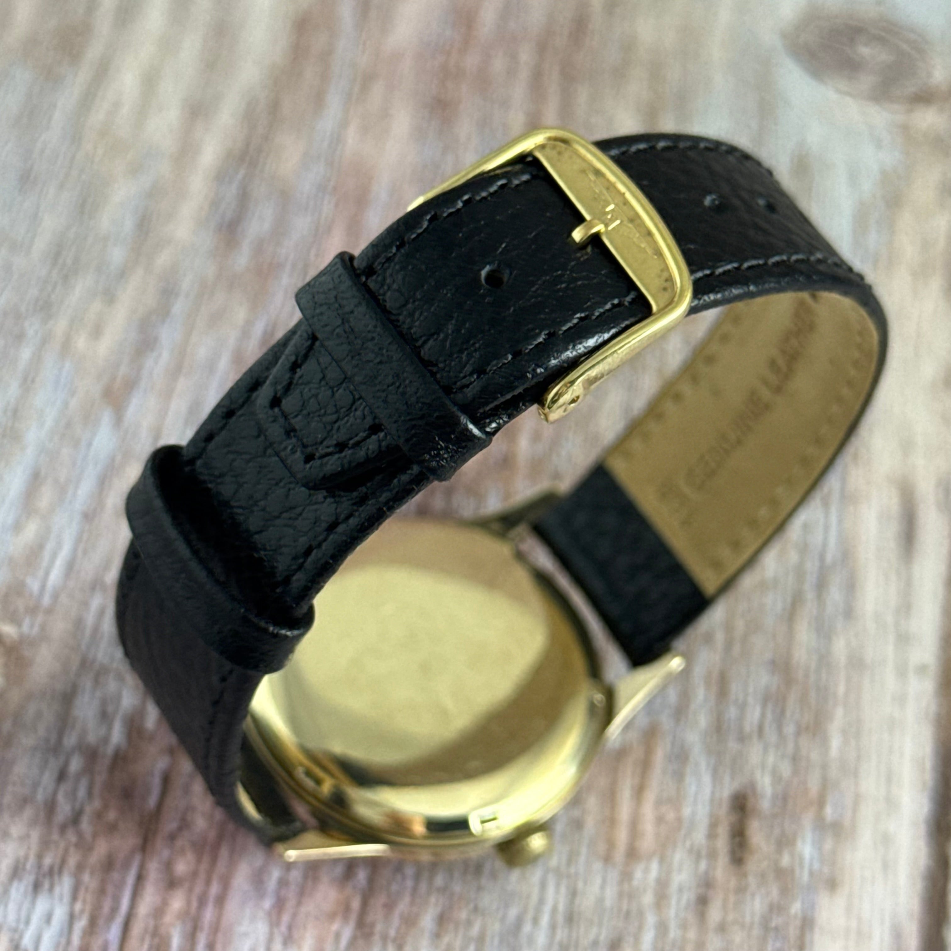 1970 Longines 9ct yellow gold men’s wrist watch ( chunky screwback case ) with box & papers