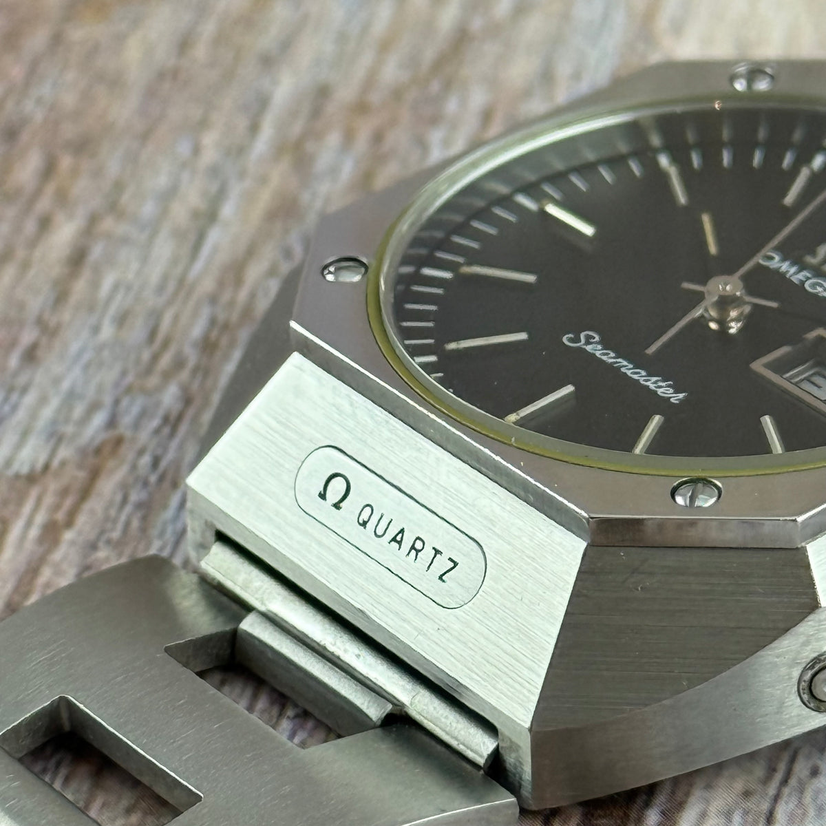 1970s Omega Seamaster Mariner men’s quartz steel wrist watch (196.0054)
