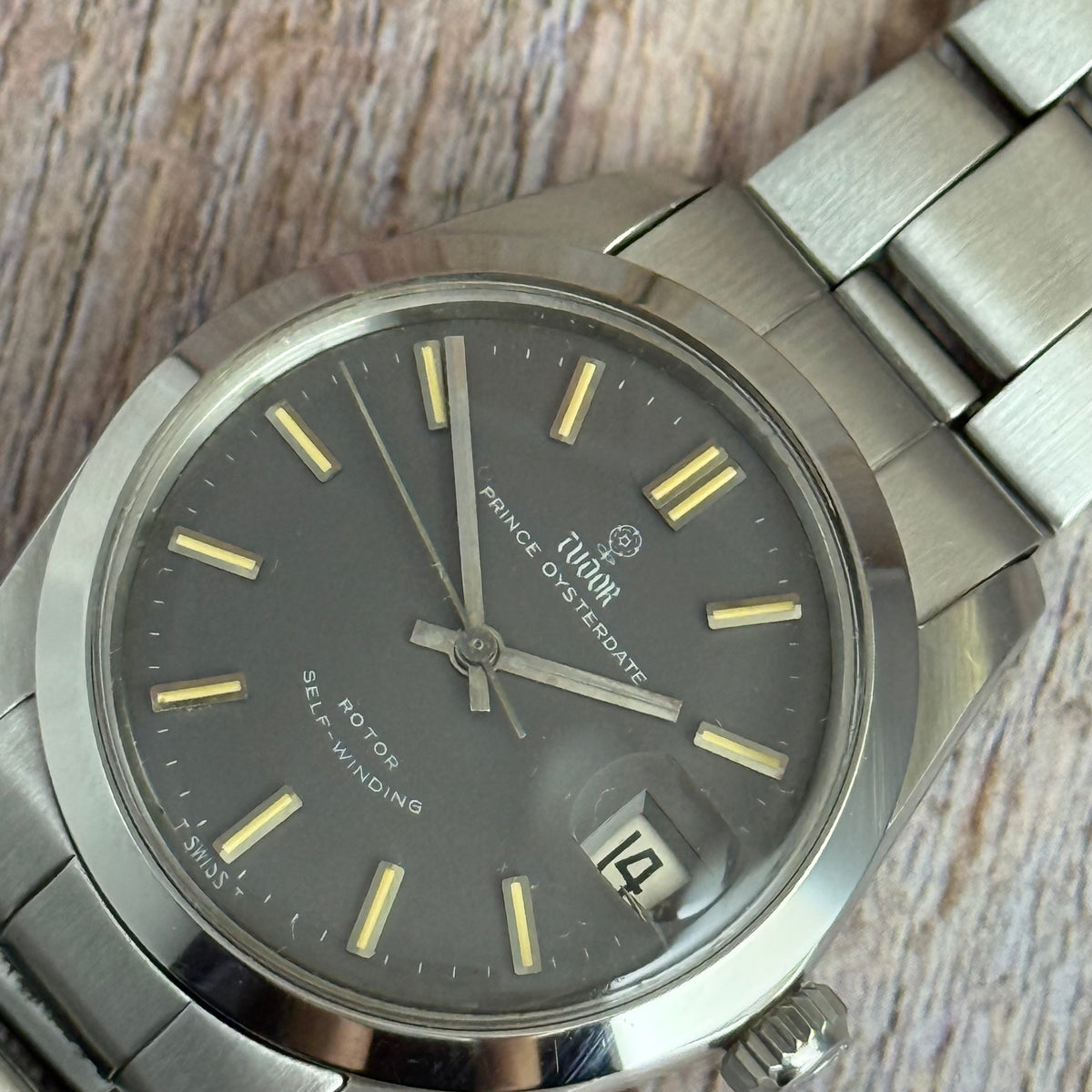 1966 Tudor Prince Oysterdate Men’s Grey Dial Watch Ref 7966
