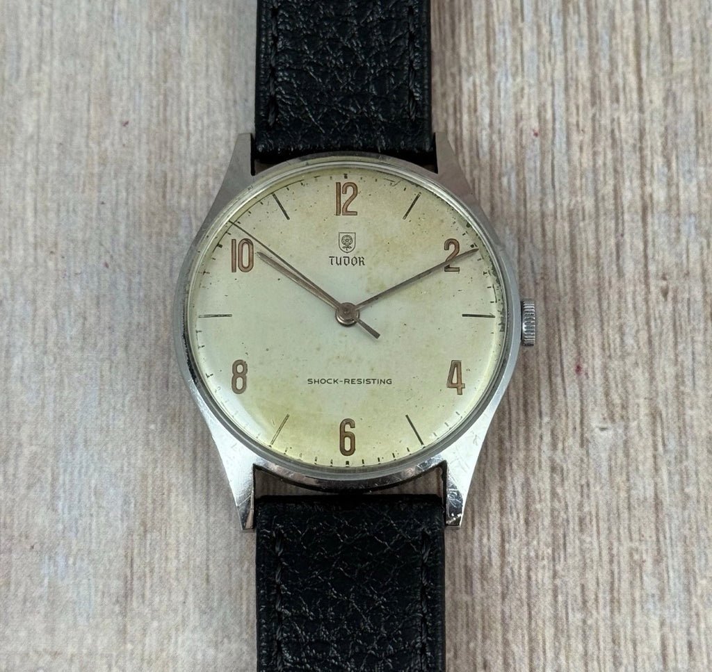 Vintage Tudor Shield Rose Men’s Wrist Watch Manual Wind 35mm Ref 818 SERVICED