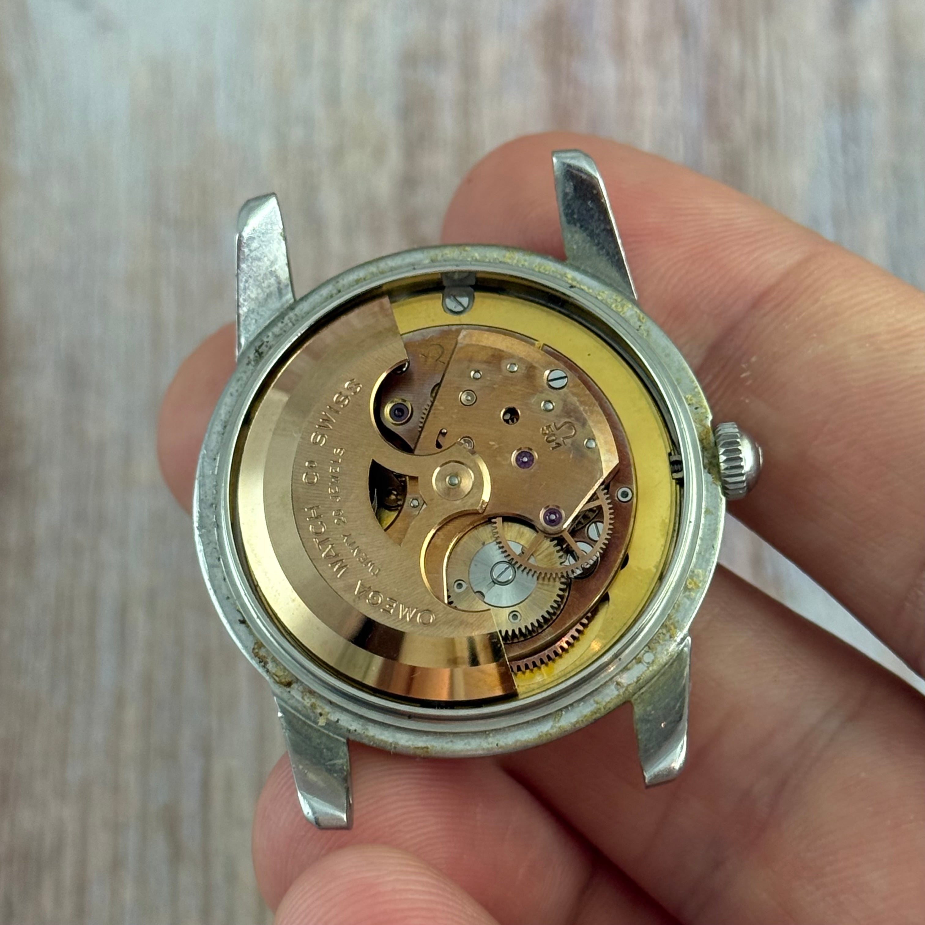 1958 Omega Seamaster Automatic Men’s 35mm Steel Watch (2848/8-1SC) Working
