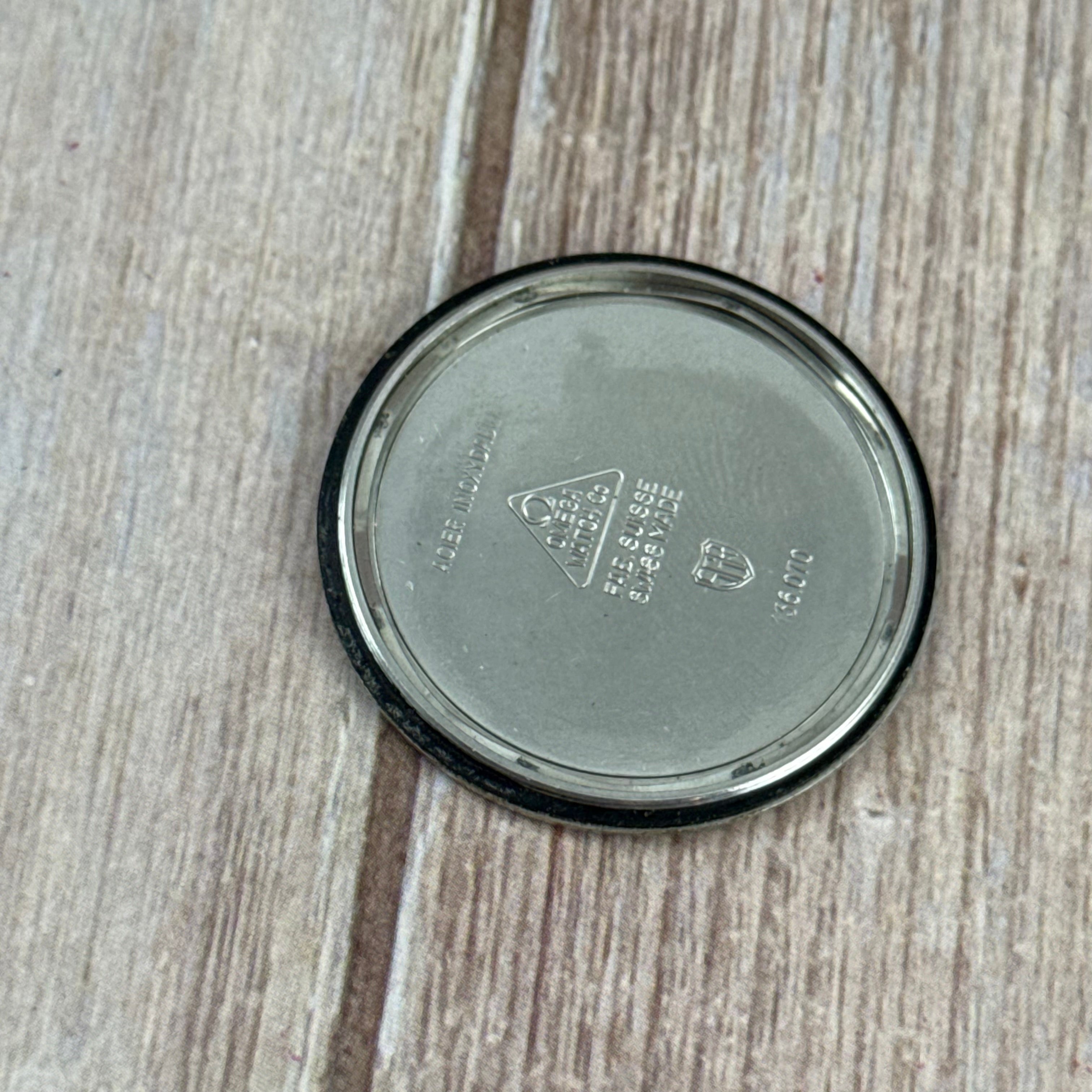 1970 Omega Geneve men’s double signed blue dial Miester watch (136.070)