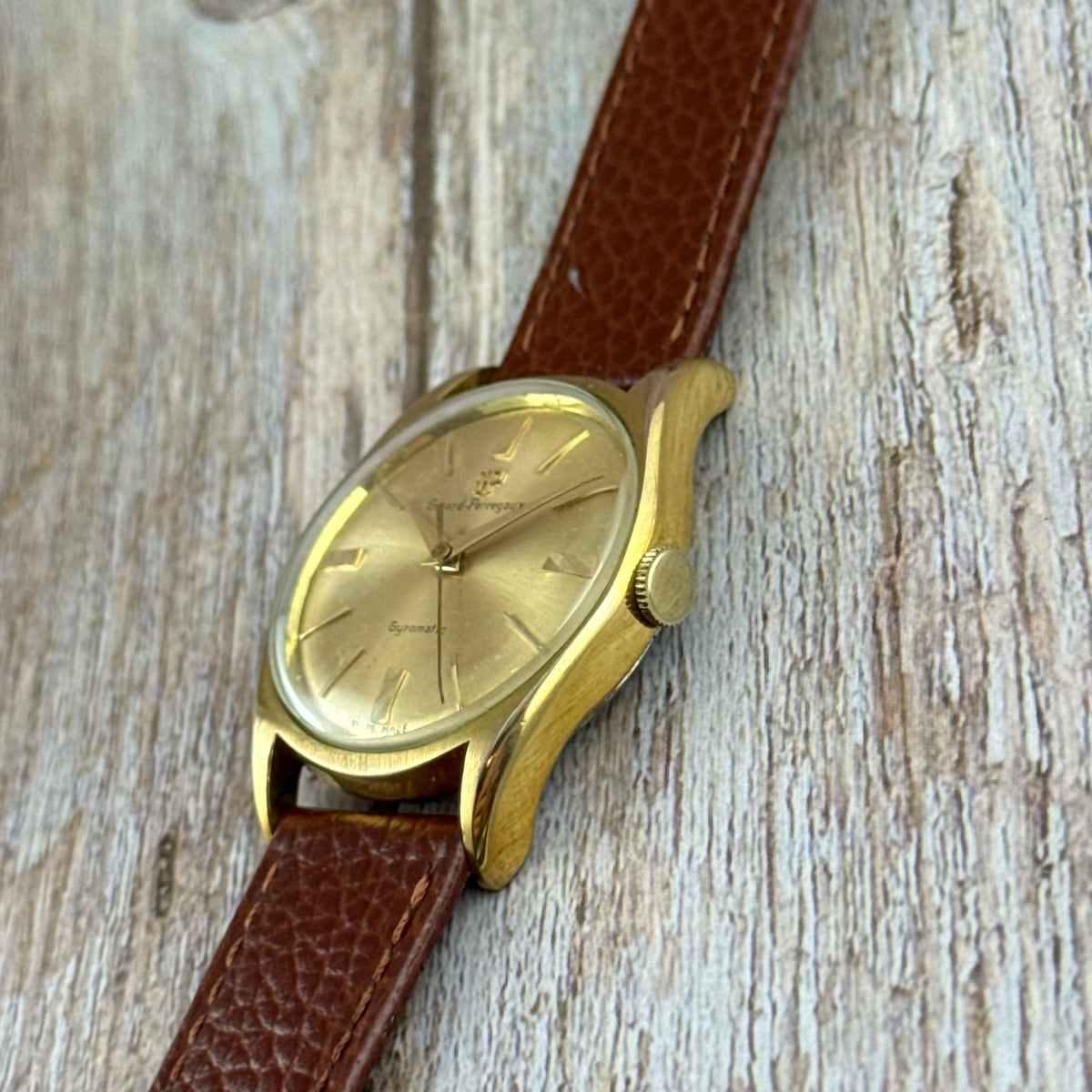 1960s Girard Perregaux Gyromatic men’s automatic gold plated wrist watch