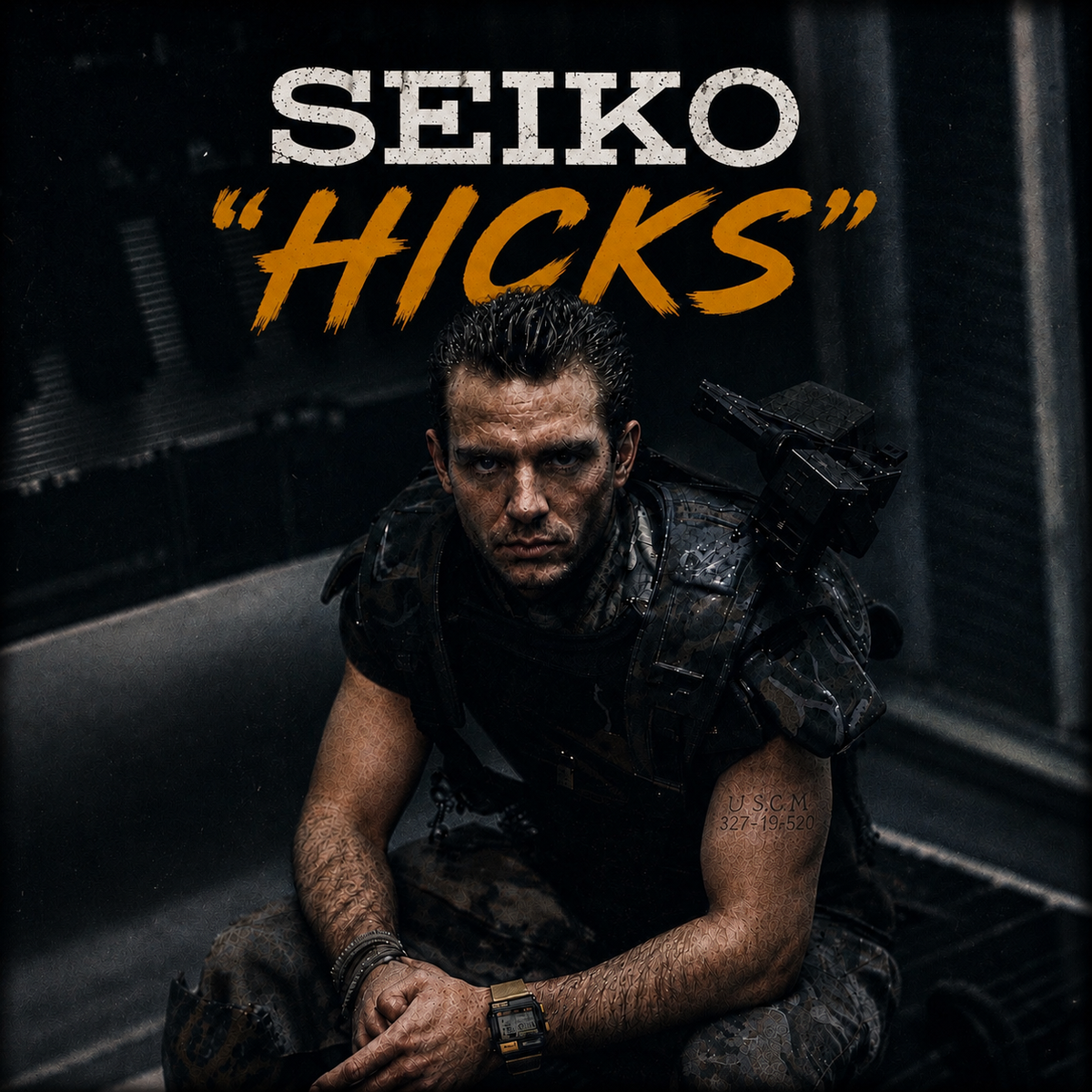 1980s Seiko Pulsemeter “hicks” men’s LCD watch ( from Aliens )