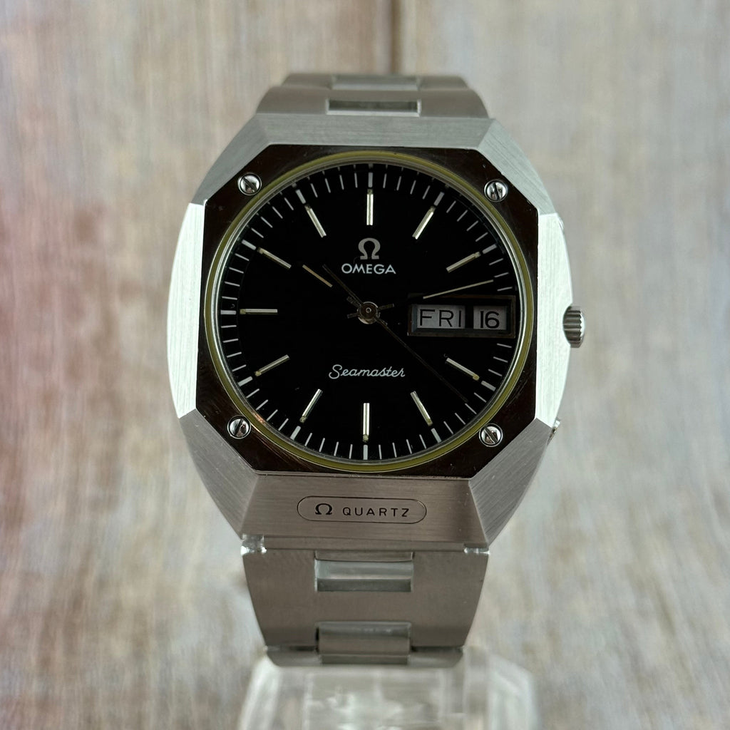 1970s Omega Seamaster Mariner men’s quartz steel wrist watch (196.0054)