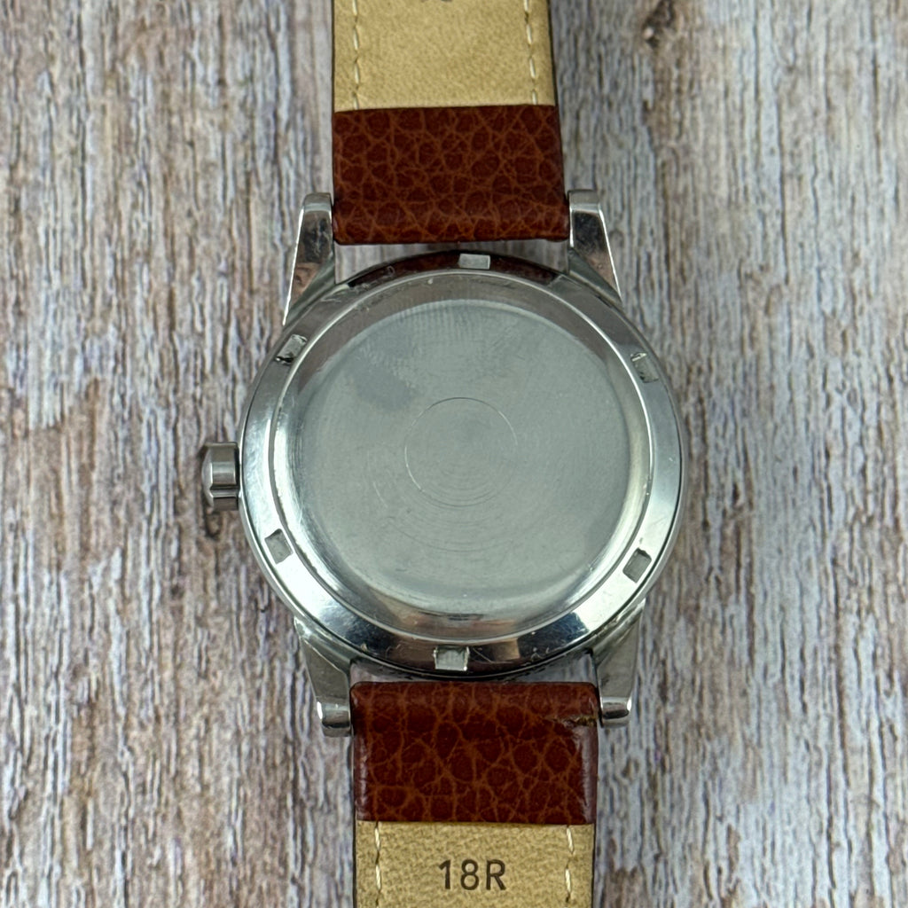 1950 Omega Seamaster “bumper” automatic breguet numerals men’s watch 35mm